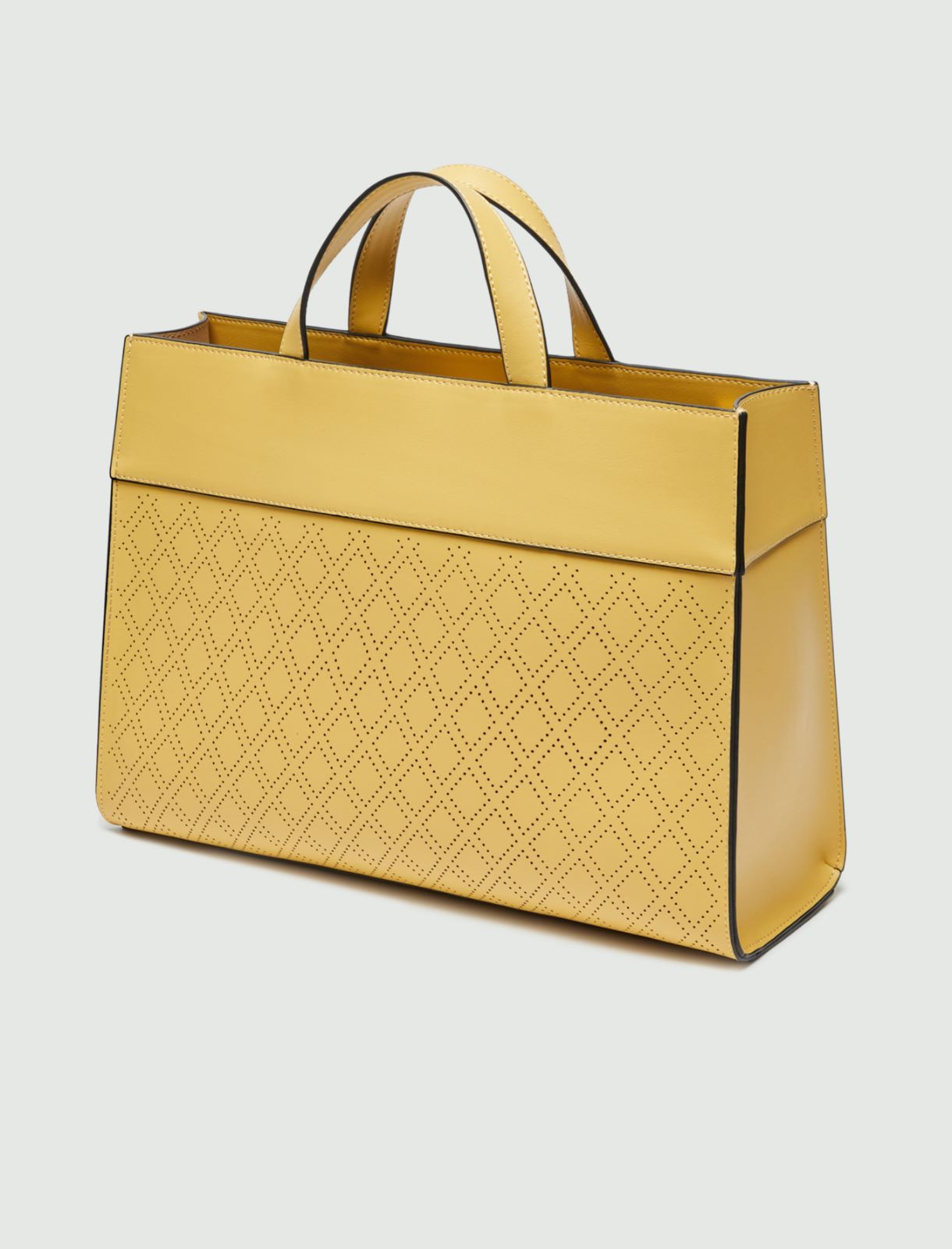 Perforierte Tasche, gelb - Marella