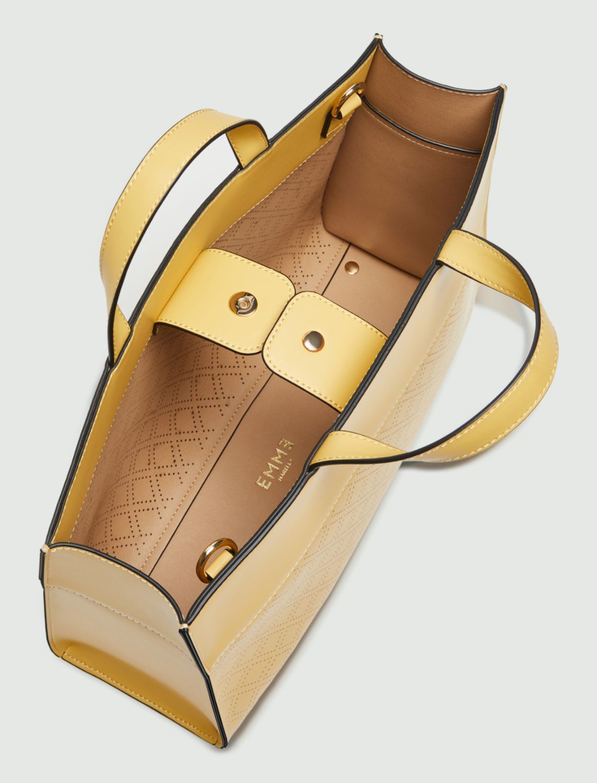 Perforierte Tasche, gelb - Marella