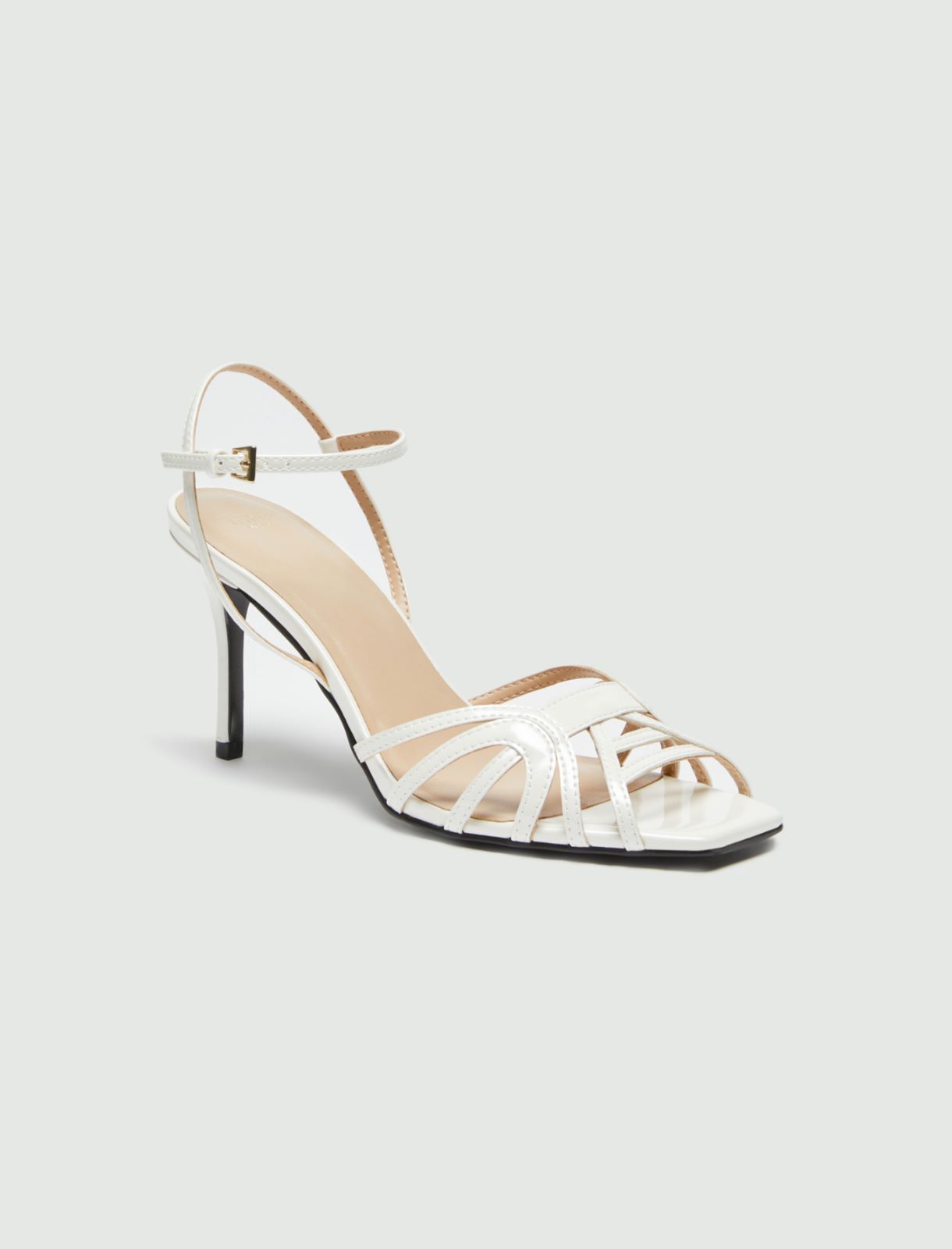 Patent leather sandals, white - Marella