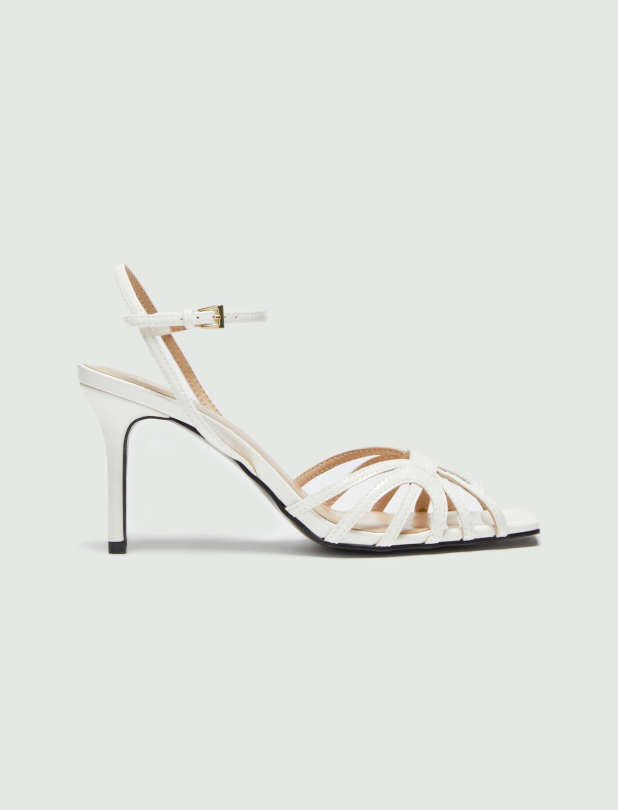 Patent leather sandals, white - Marella