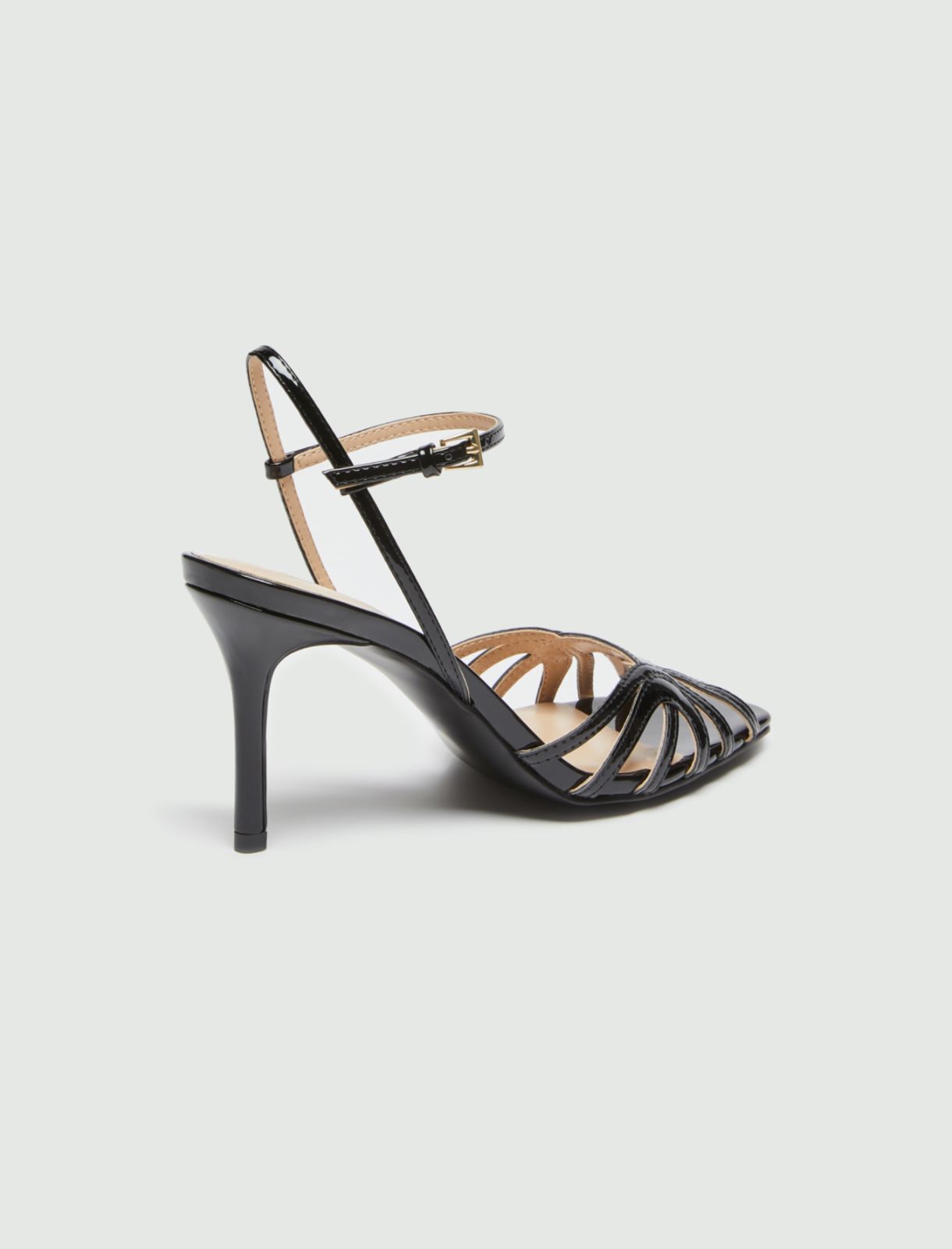 Patent leather sandals, black - Marella
