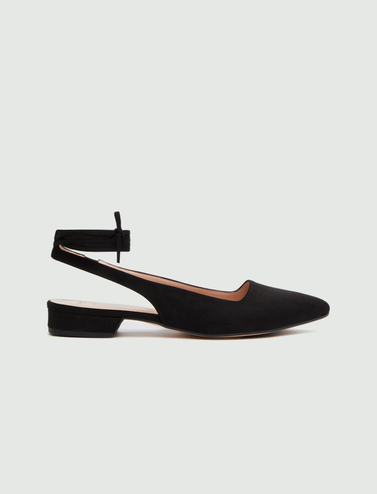 Pointed-toe slingbacks, black - Marella