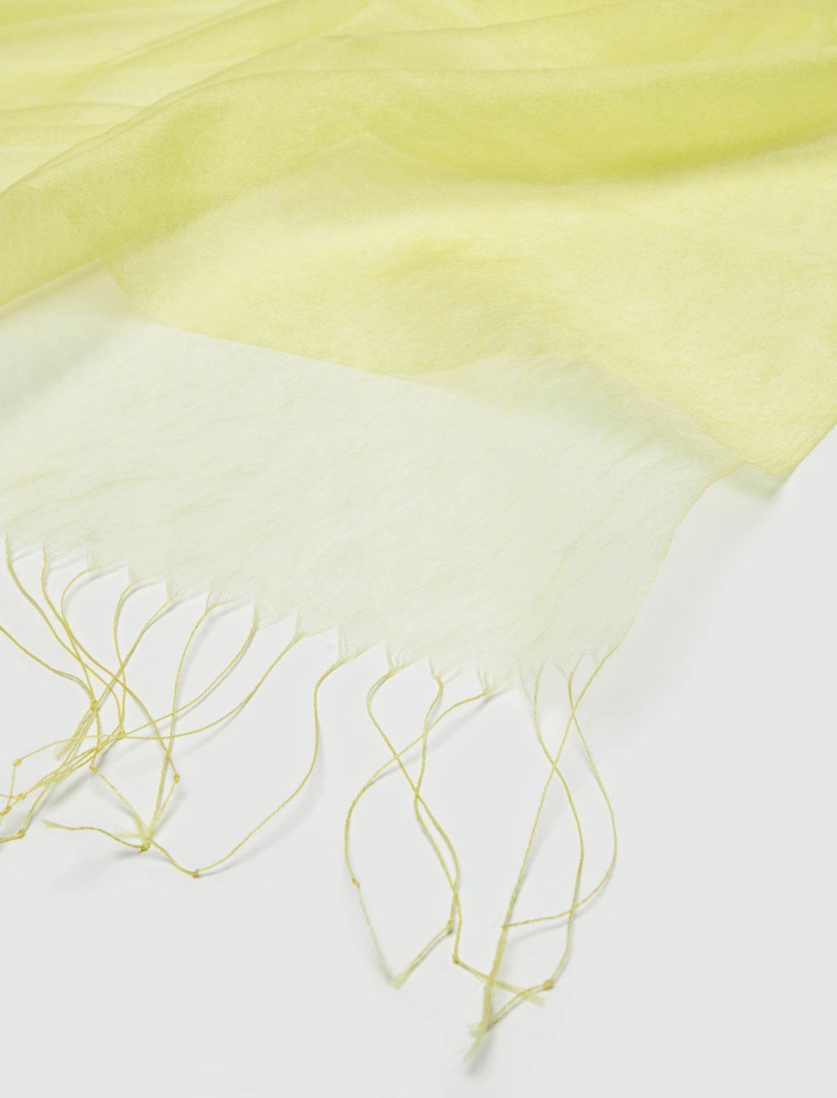 Organza stole, bright yellow - Marella