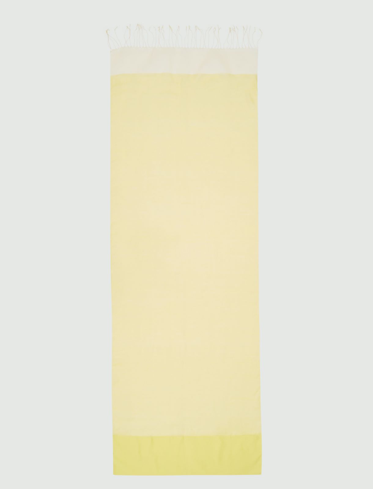 Organza stole, bright yellow - Marella