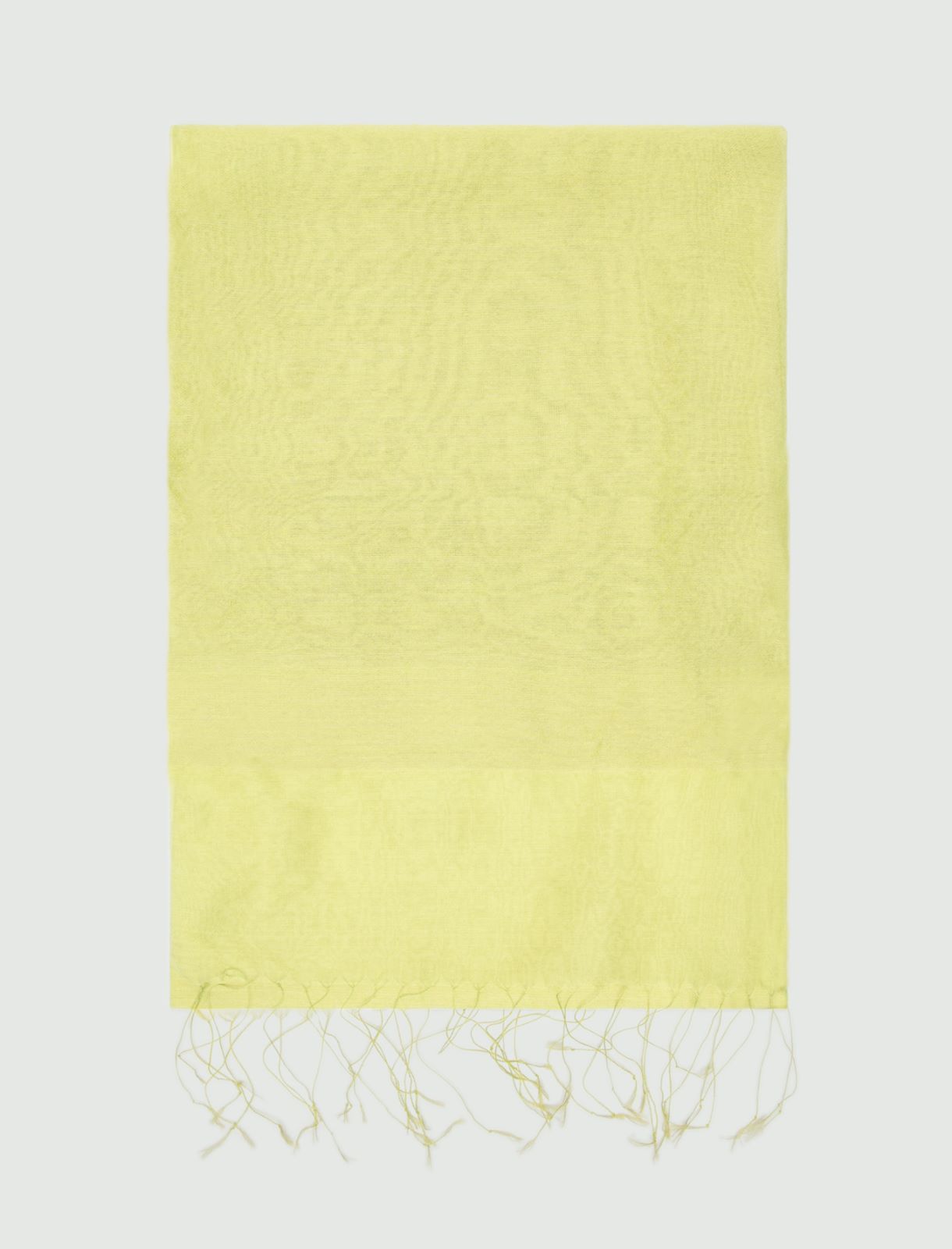 Organza stole, bright yellow - Marella