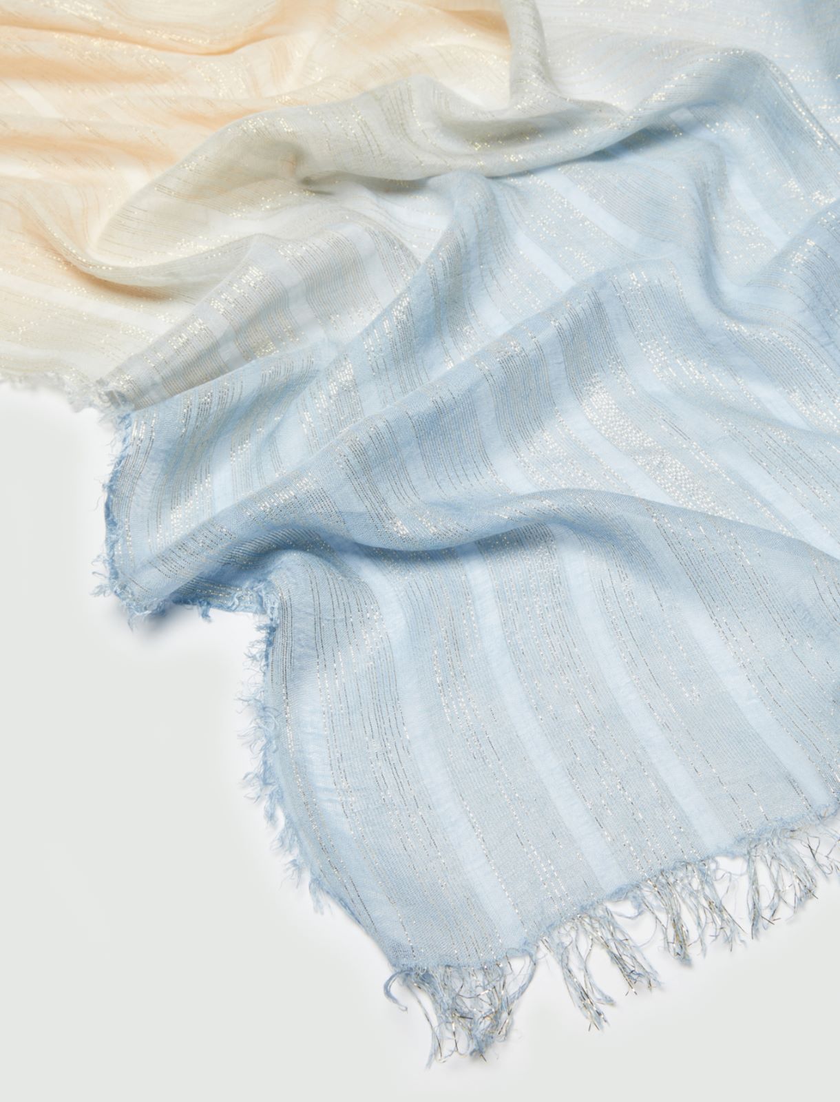 Lurex stole, light blue - Marella