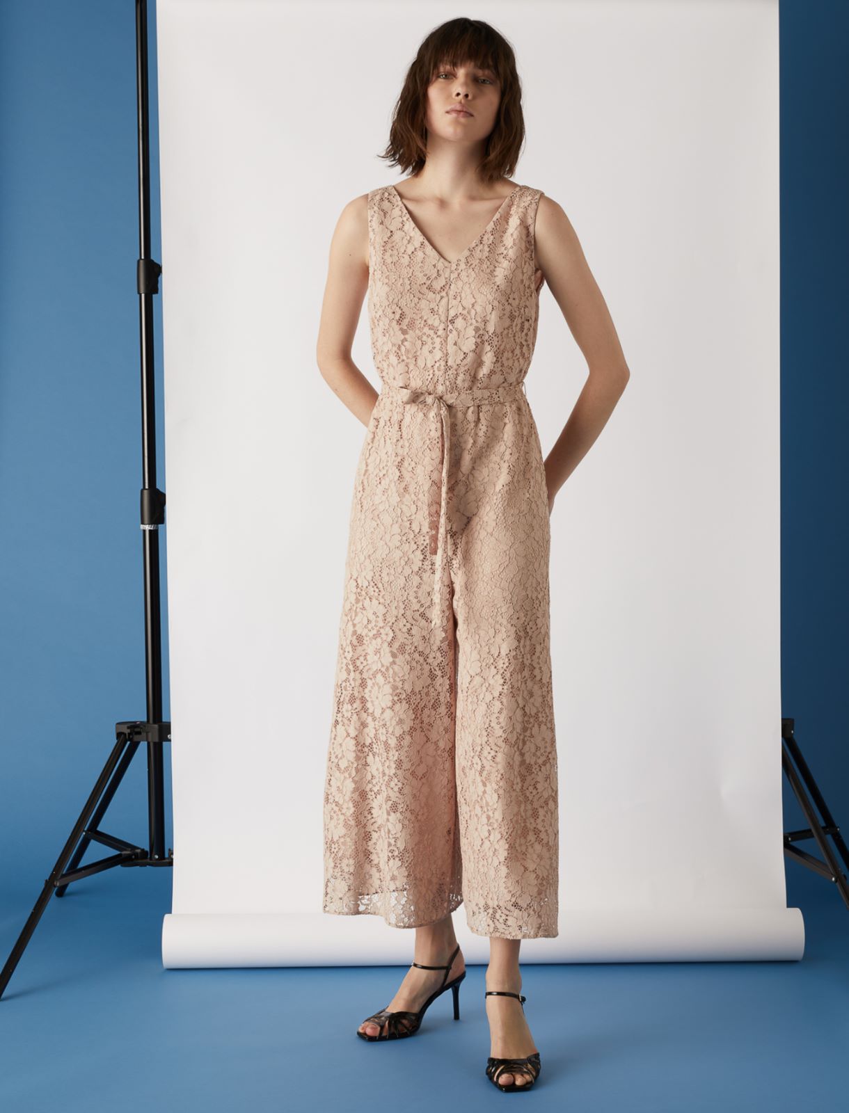 Spitzenoverall, puder - Marella