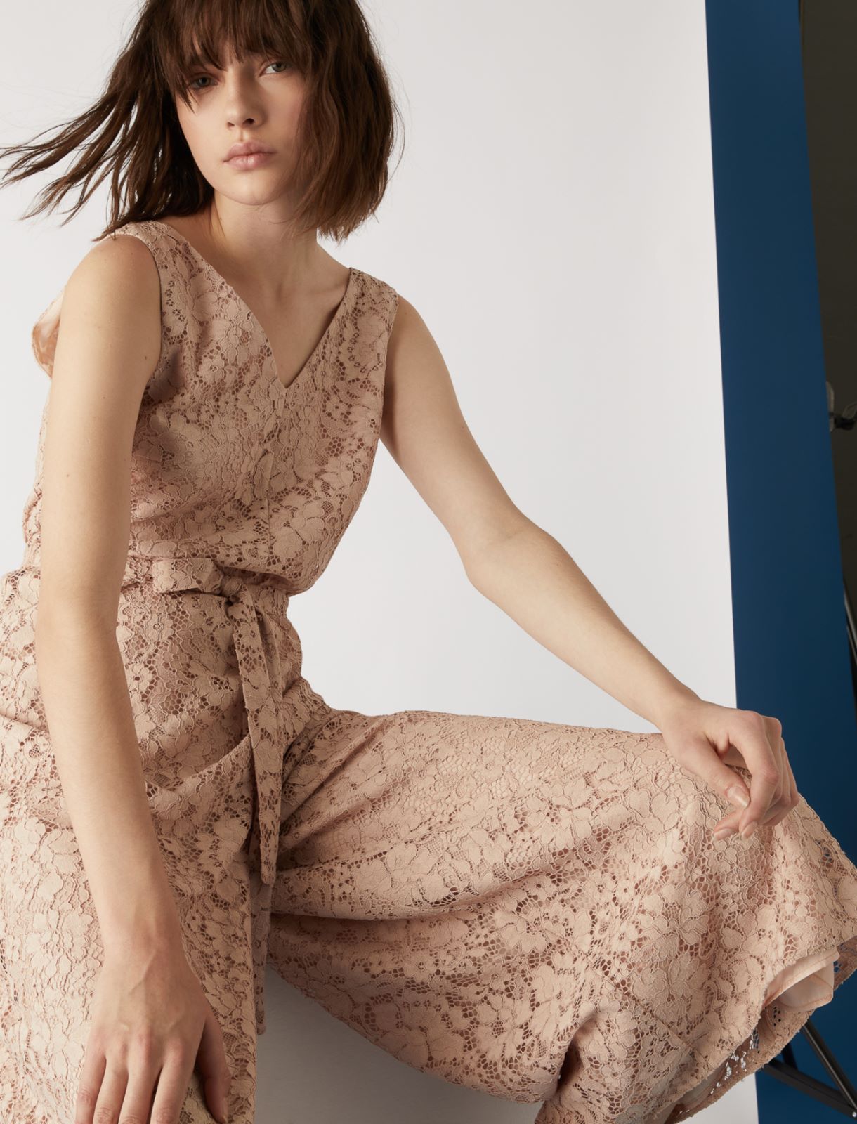 Spitzenoverall, puder - Marella