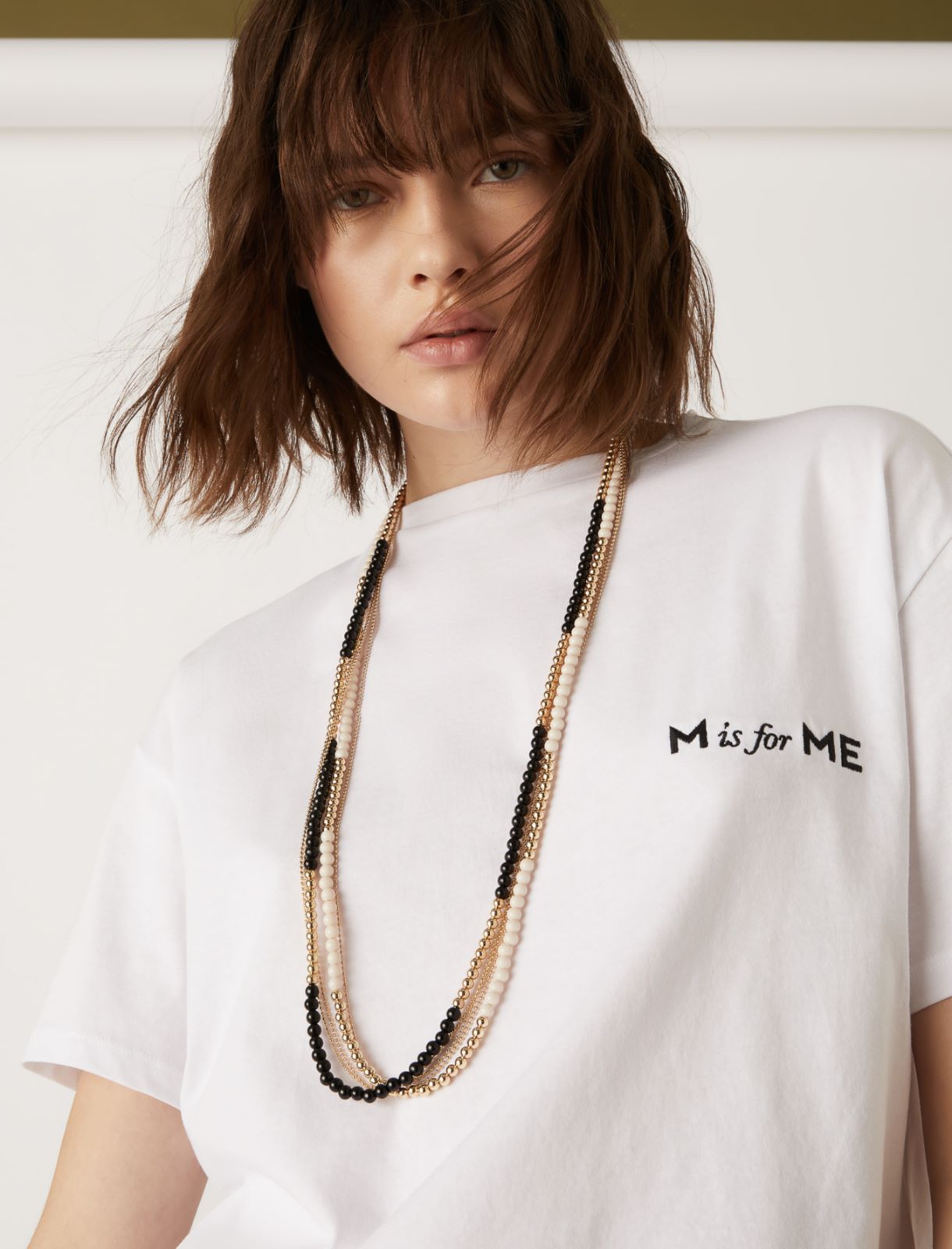 Long necklace, ivory - Marella