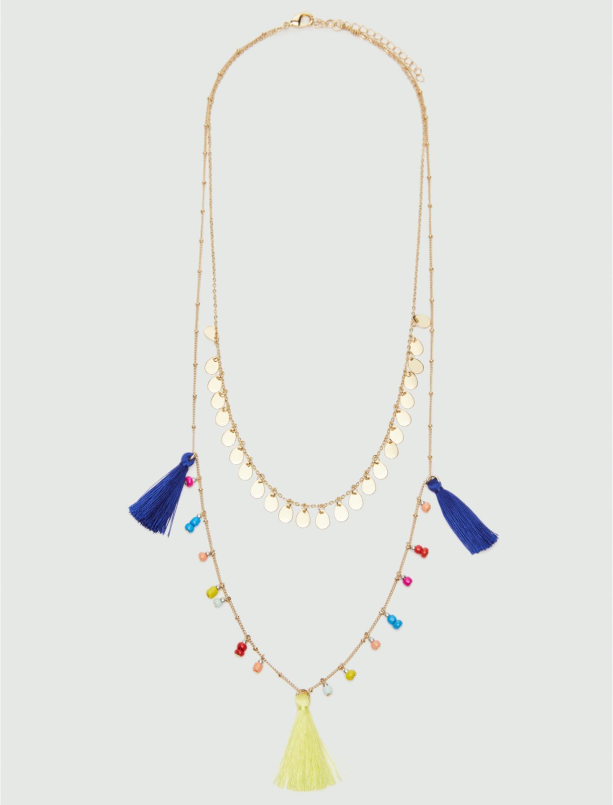 Double necklace, cornflower blue - Marella