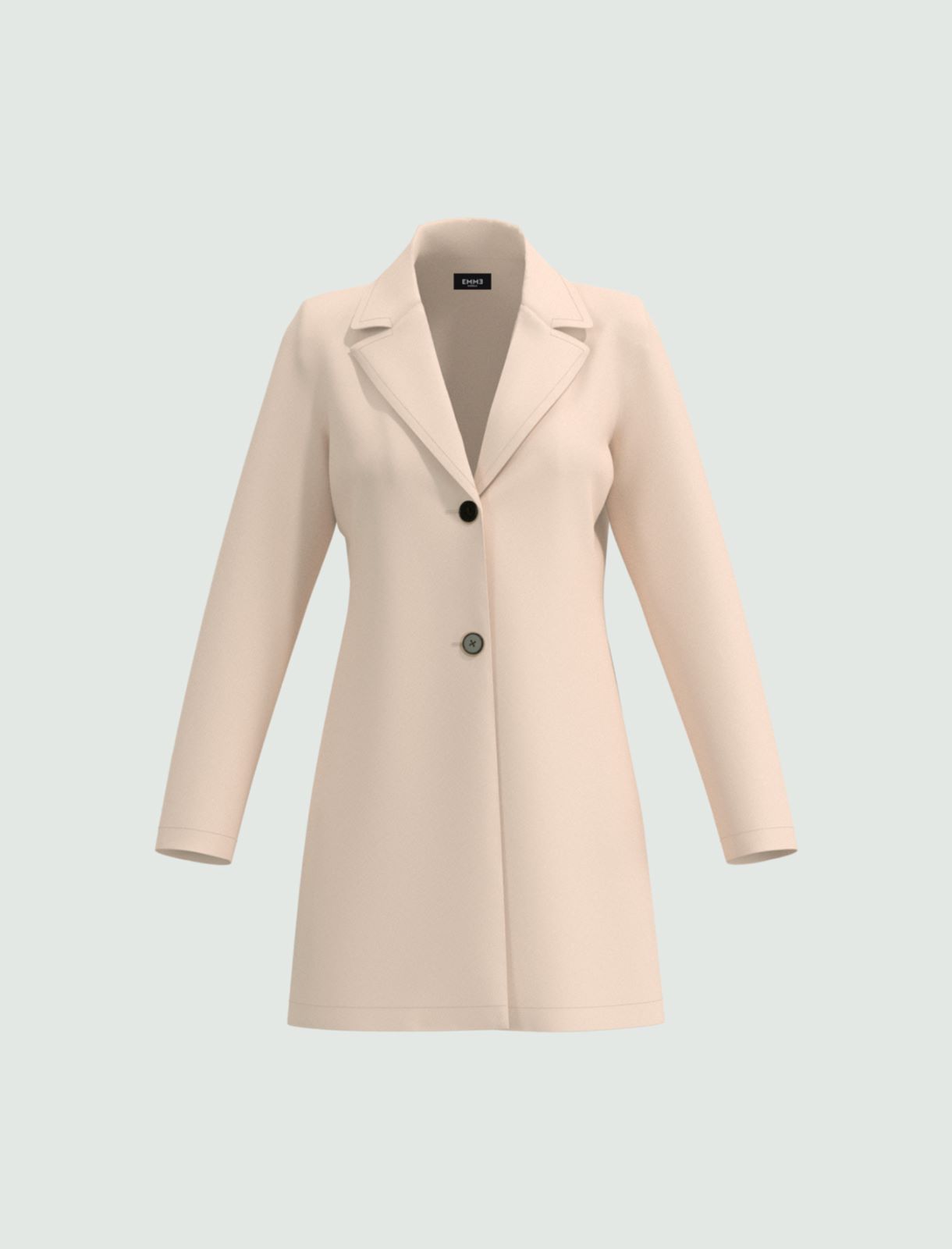 Semi-fitted coat, powder - Marella