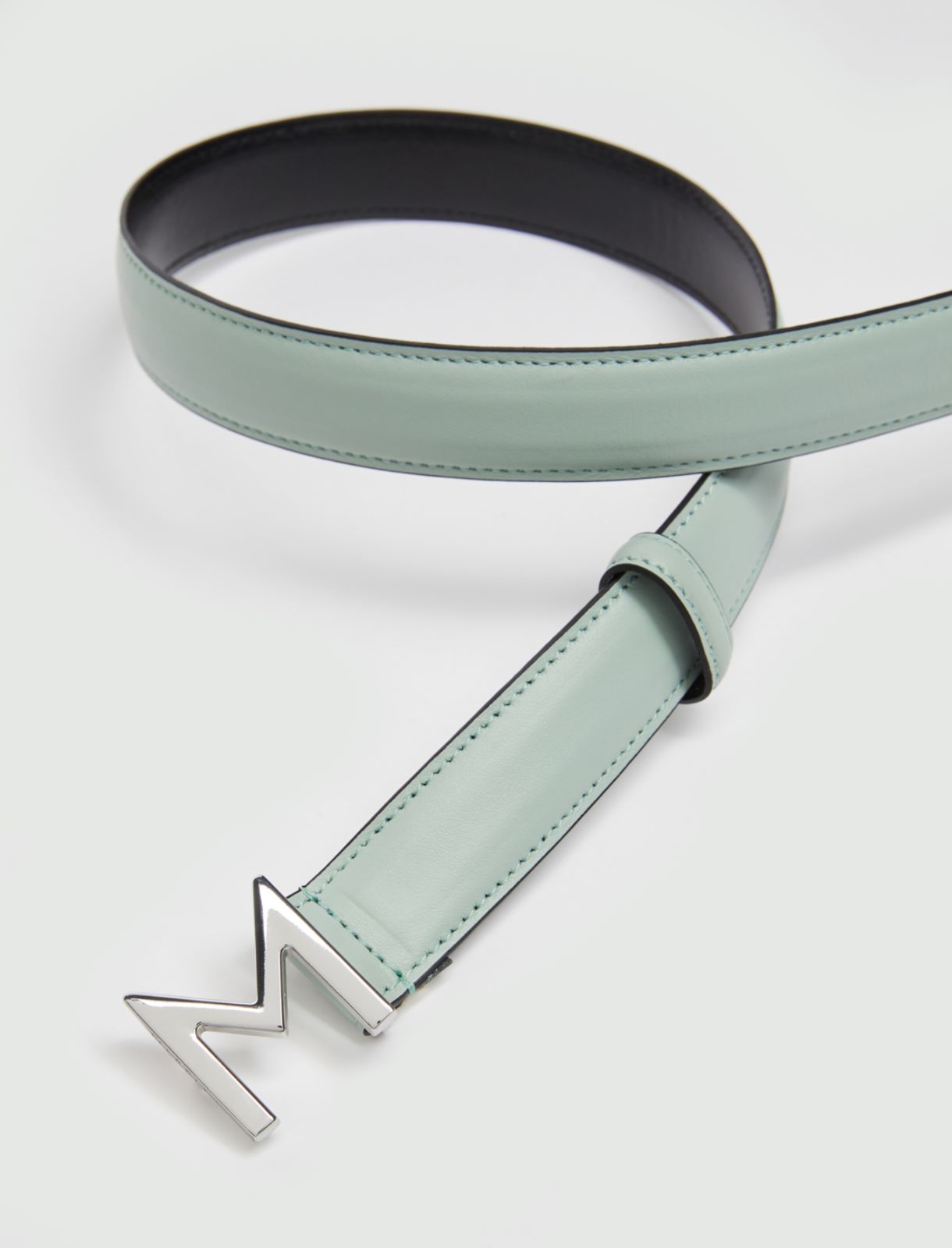 Cintura in pelle MONOCHROME, verde pastello - Marella