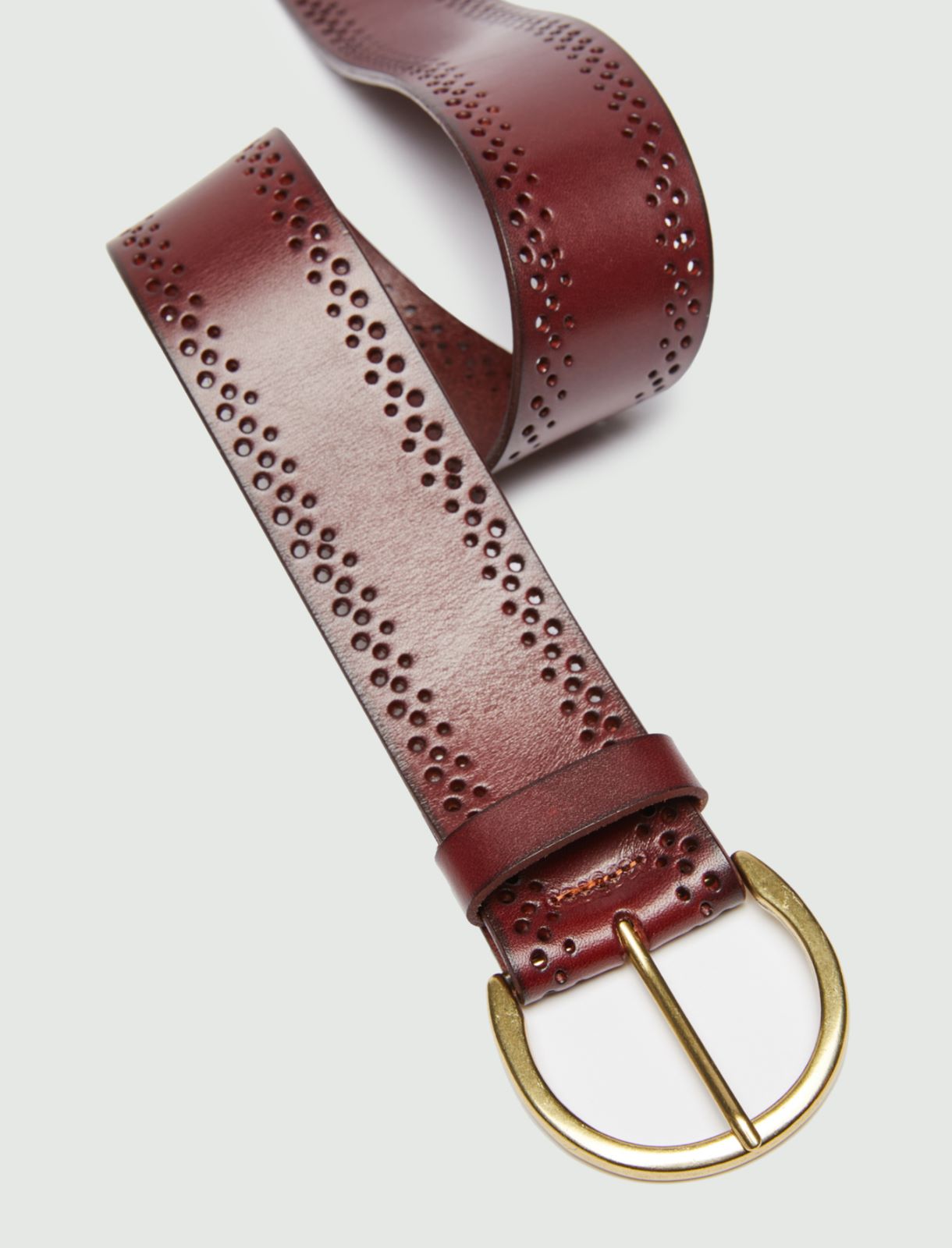 Leather belt, tobacco - Marella
