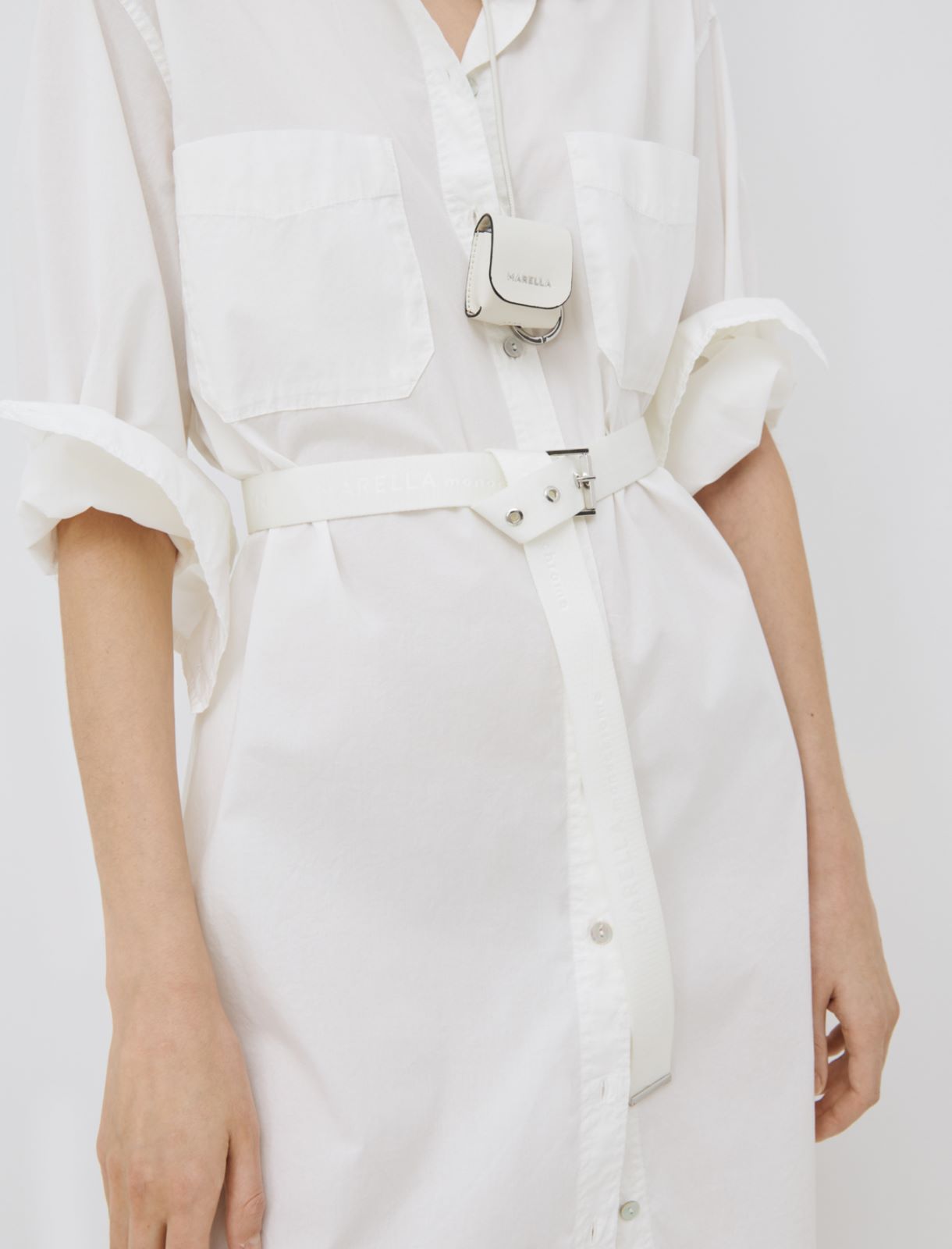 Ribbon belt MONOCHROME, white - Marella