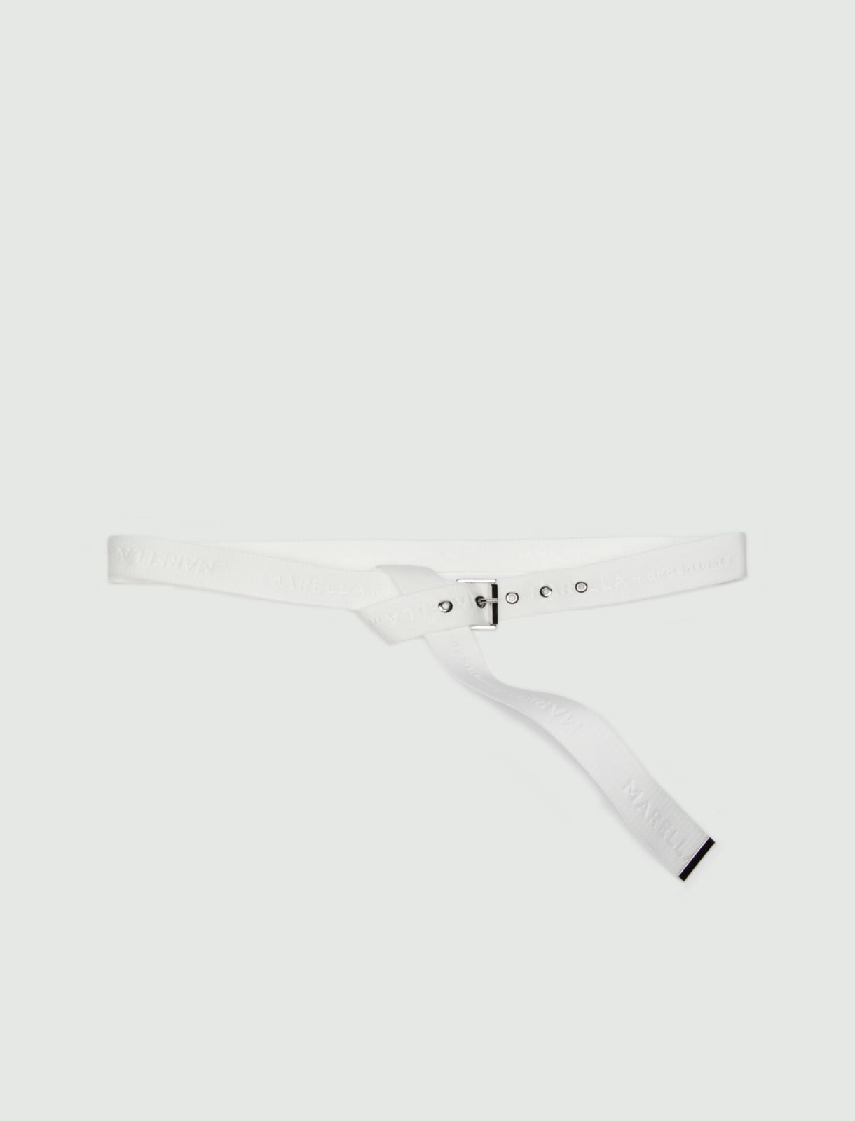 Ribbon belt MONOCHROME, white - Marella