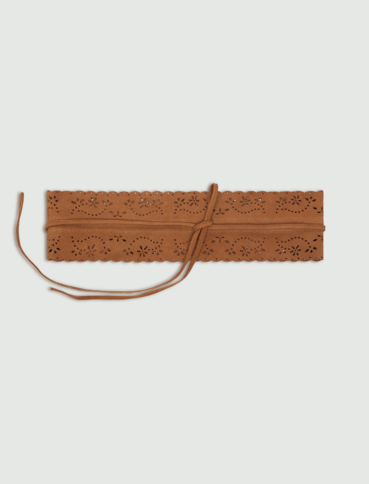 Suede belt, tobacco - Marella
