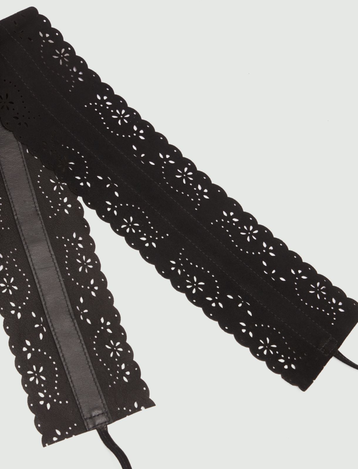 Suede belt, black - Marella