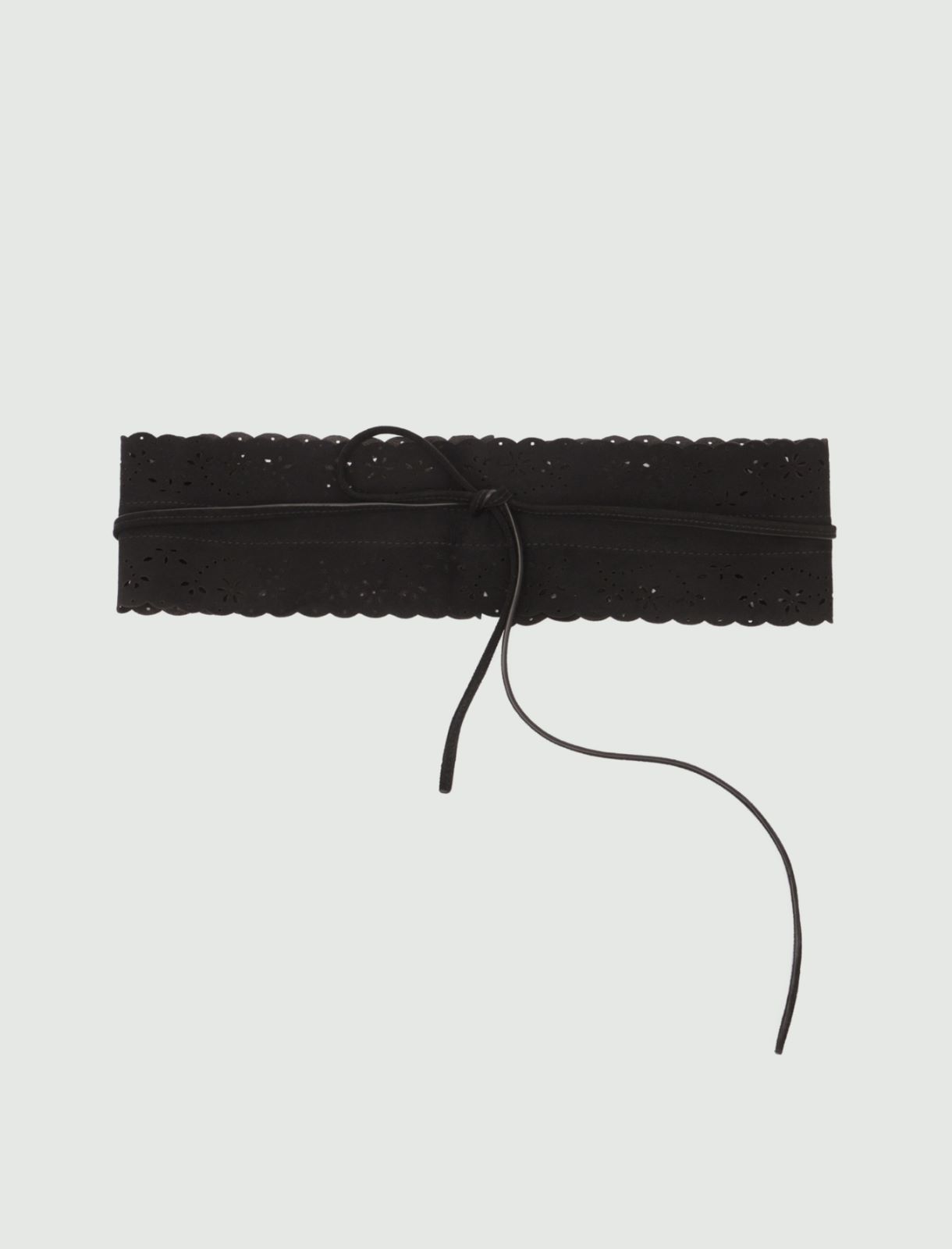 Suede belt, black - Marella
