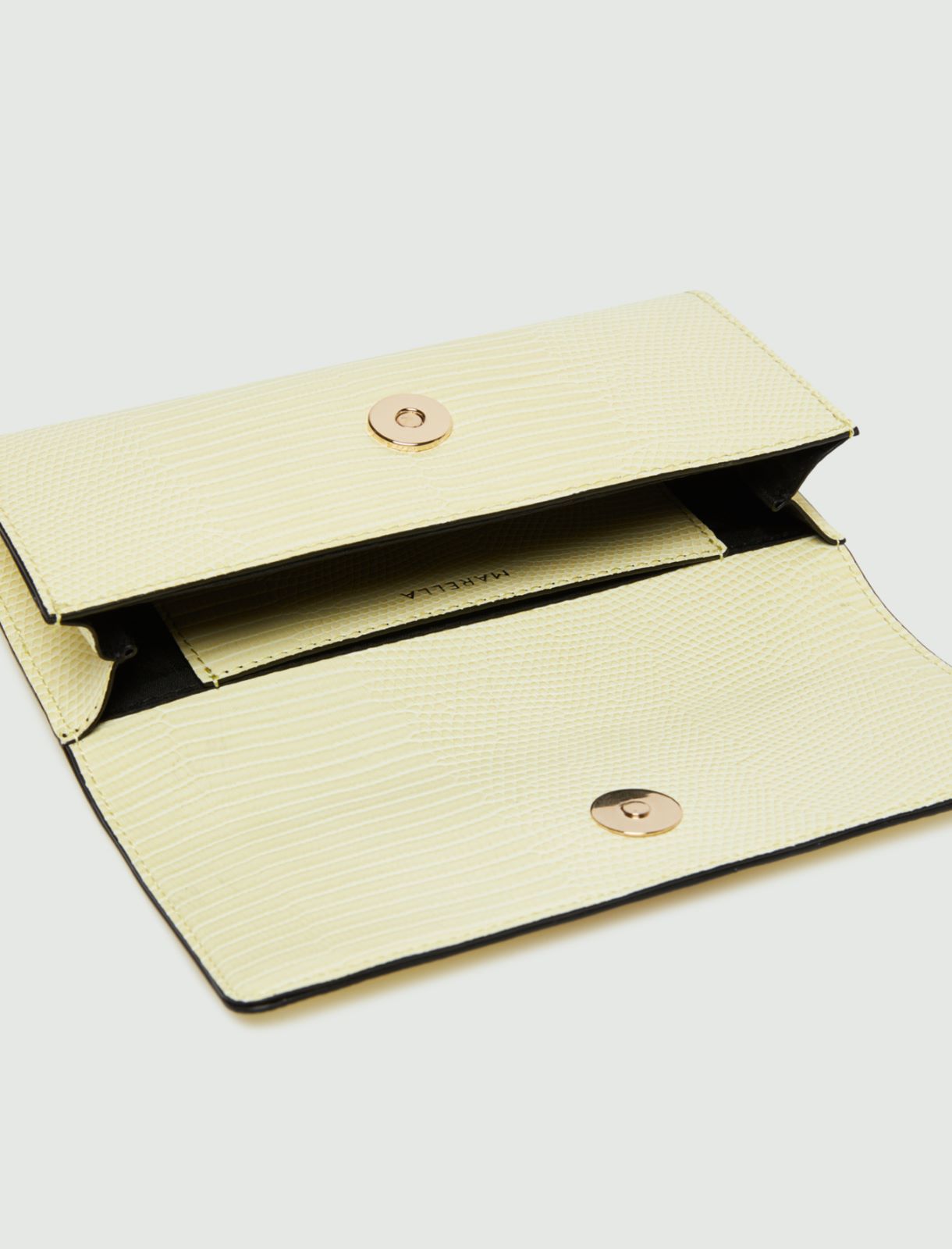 Shoulder-strap clutch bag, yellow - Marella