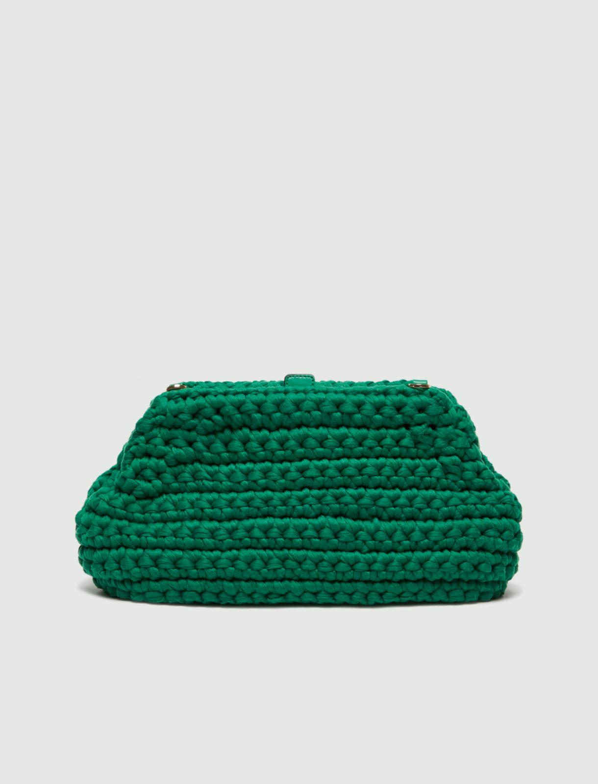 Jersey clutch bag, green - Marella