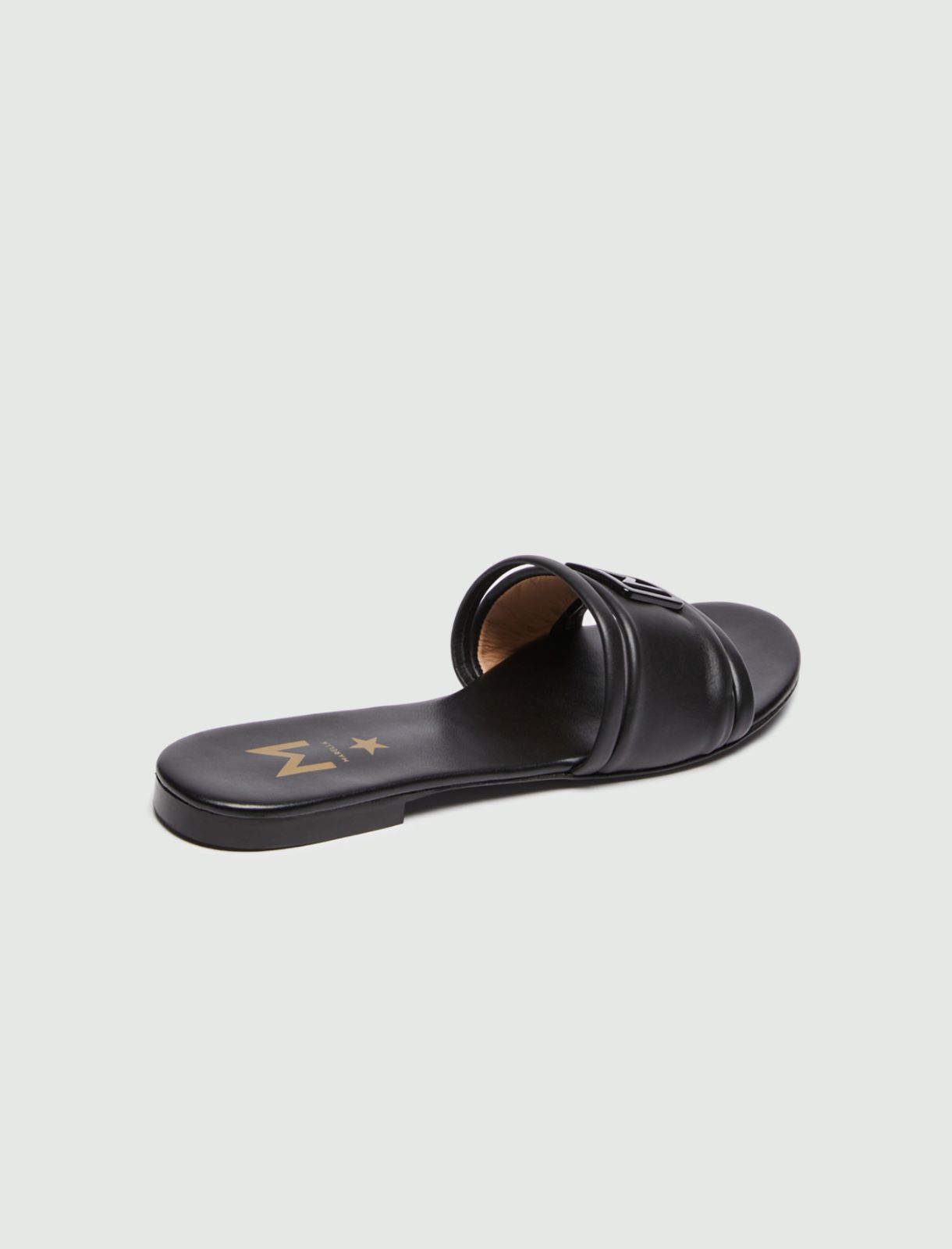 Logo slip-ons, black - Marella