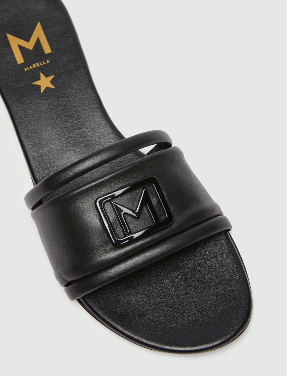 Logo slip-ons, black - Marella