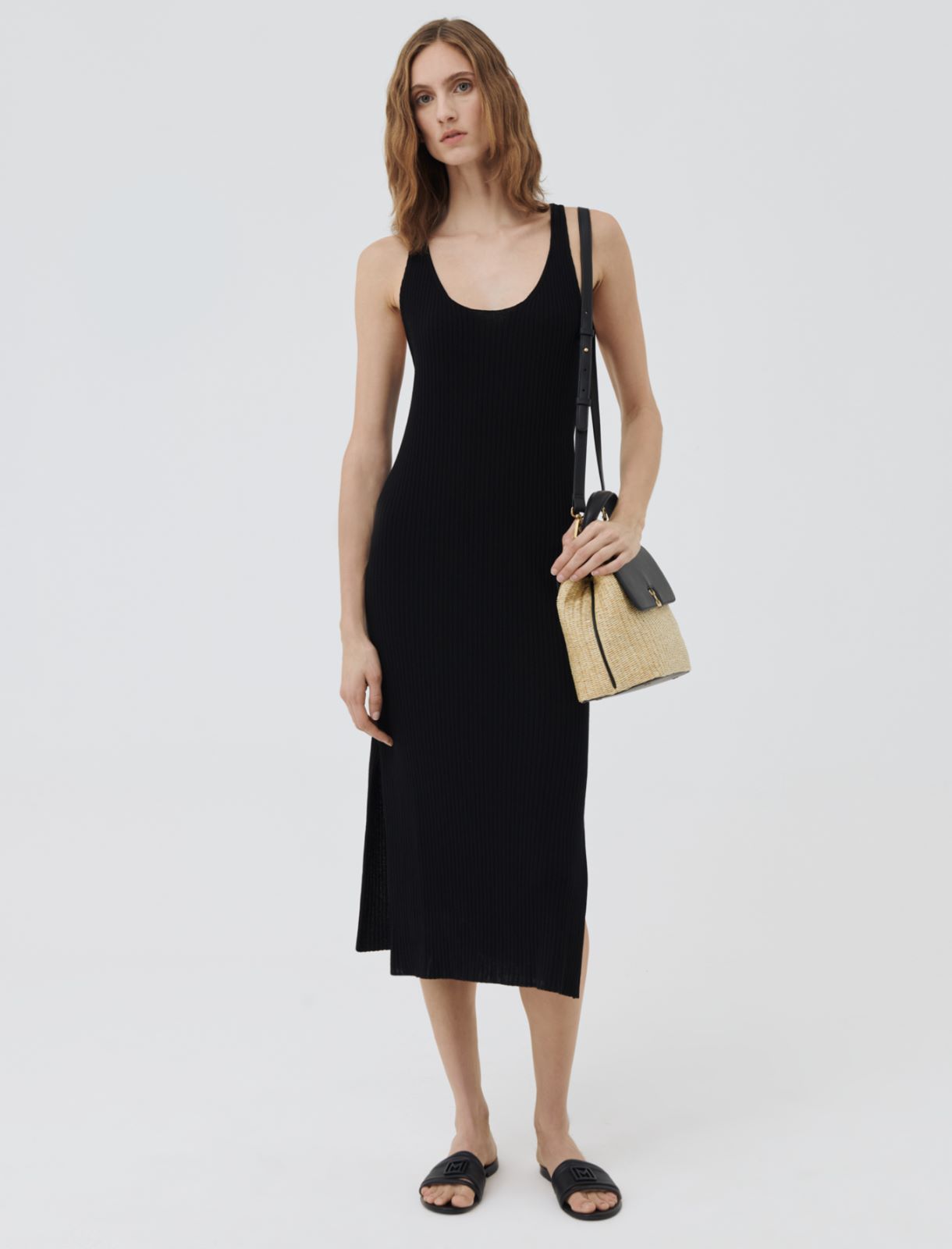 Logo slip-ons, black - Marella
