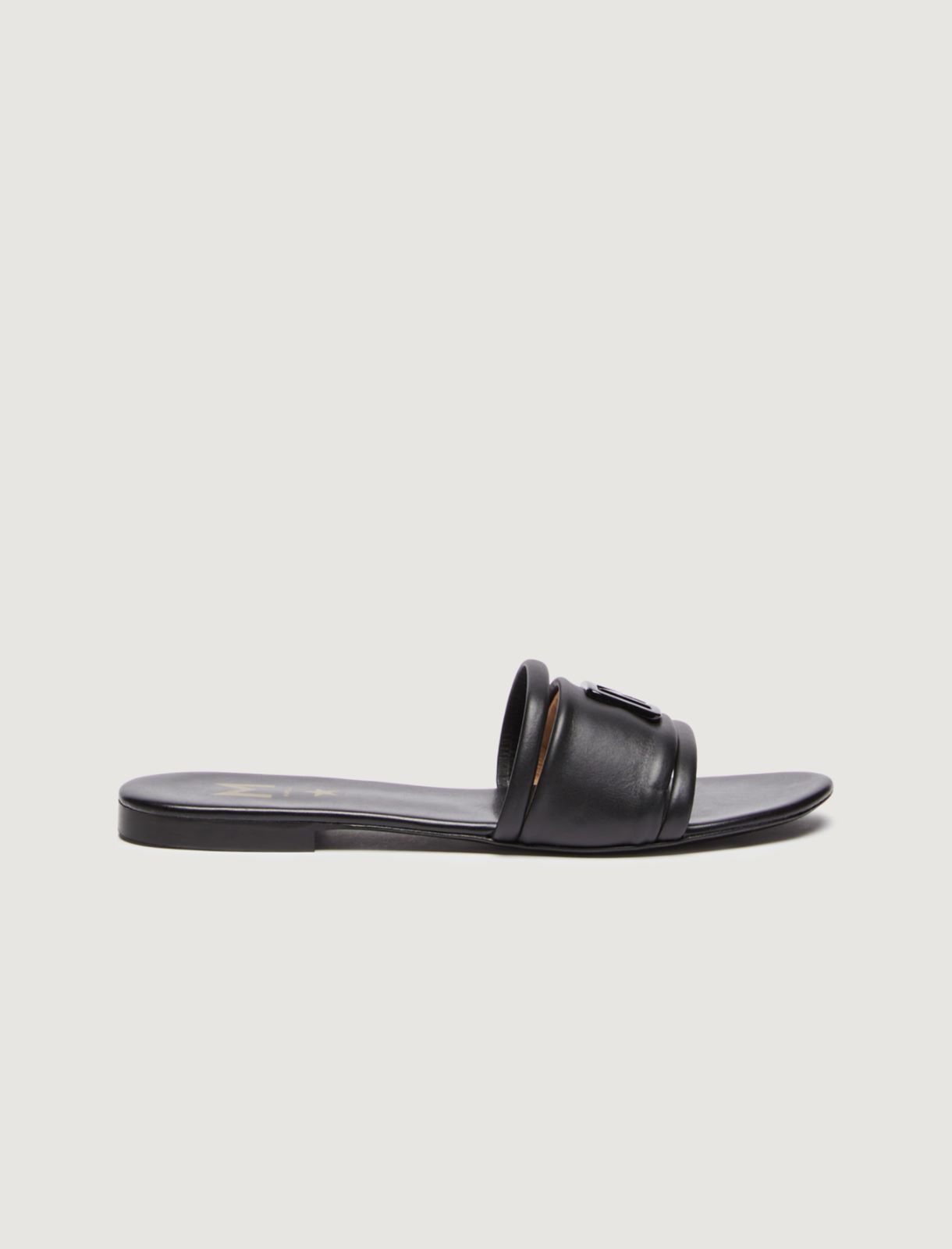 Logo slip-ons, black - Marella