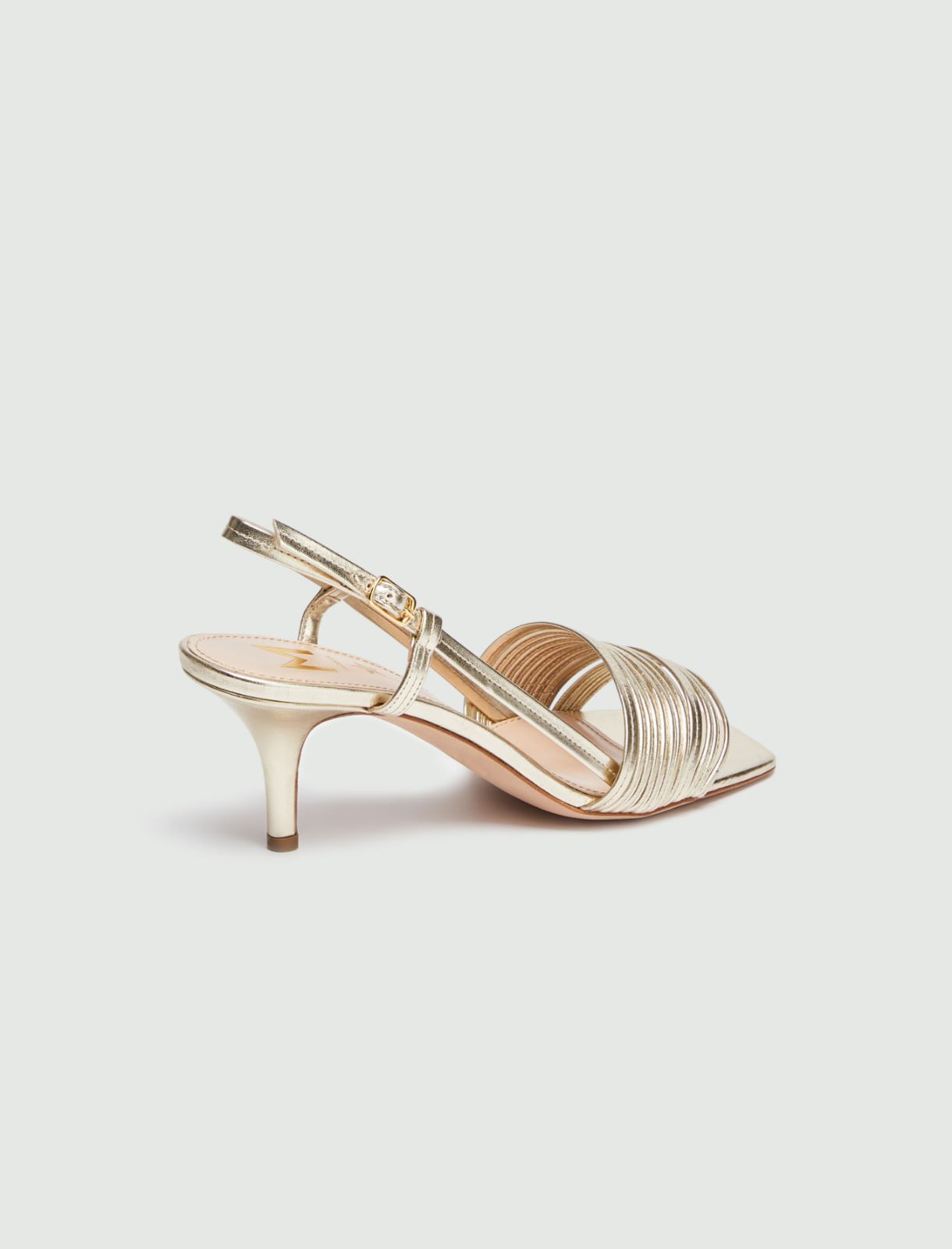 Heeled sandals, platinum - Marella