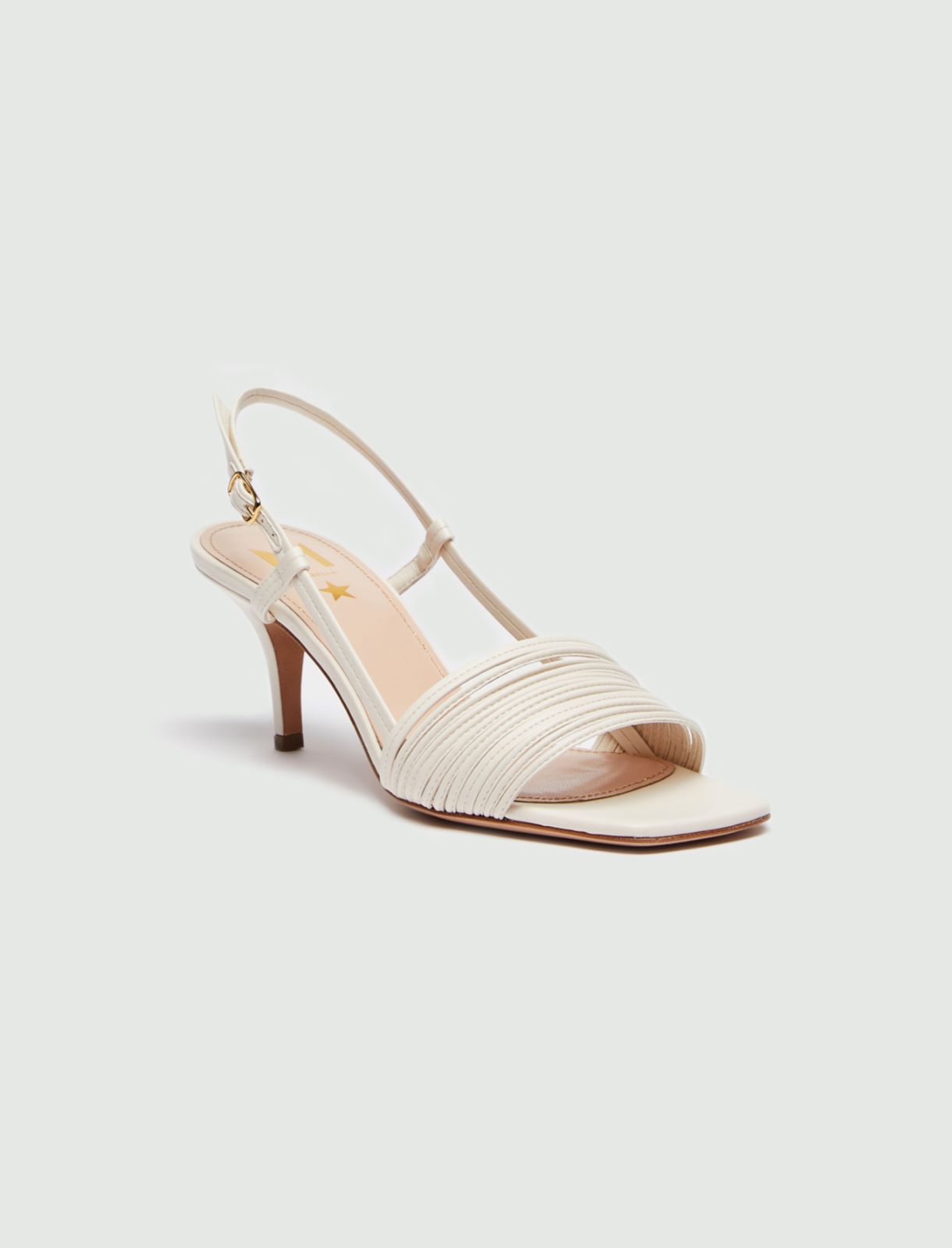 Heeled sandals, white - Marella