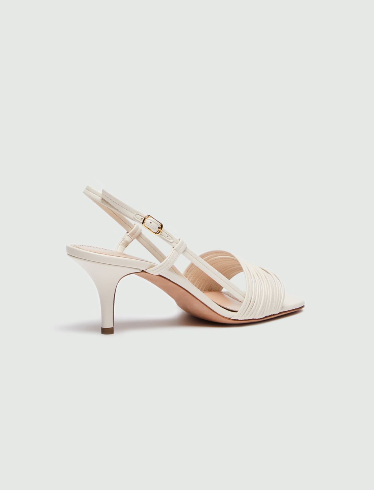 Heeled sandals, white - Marella