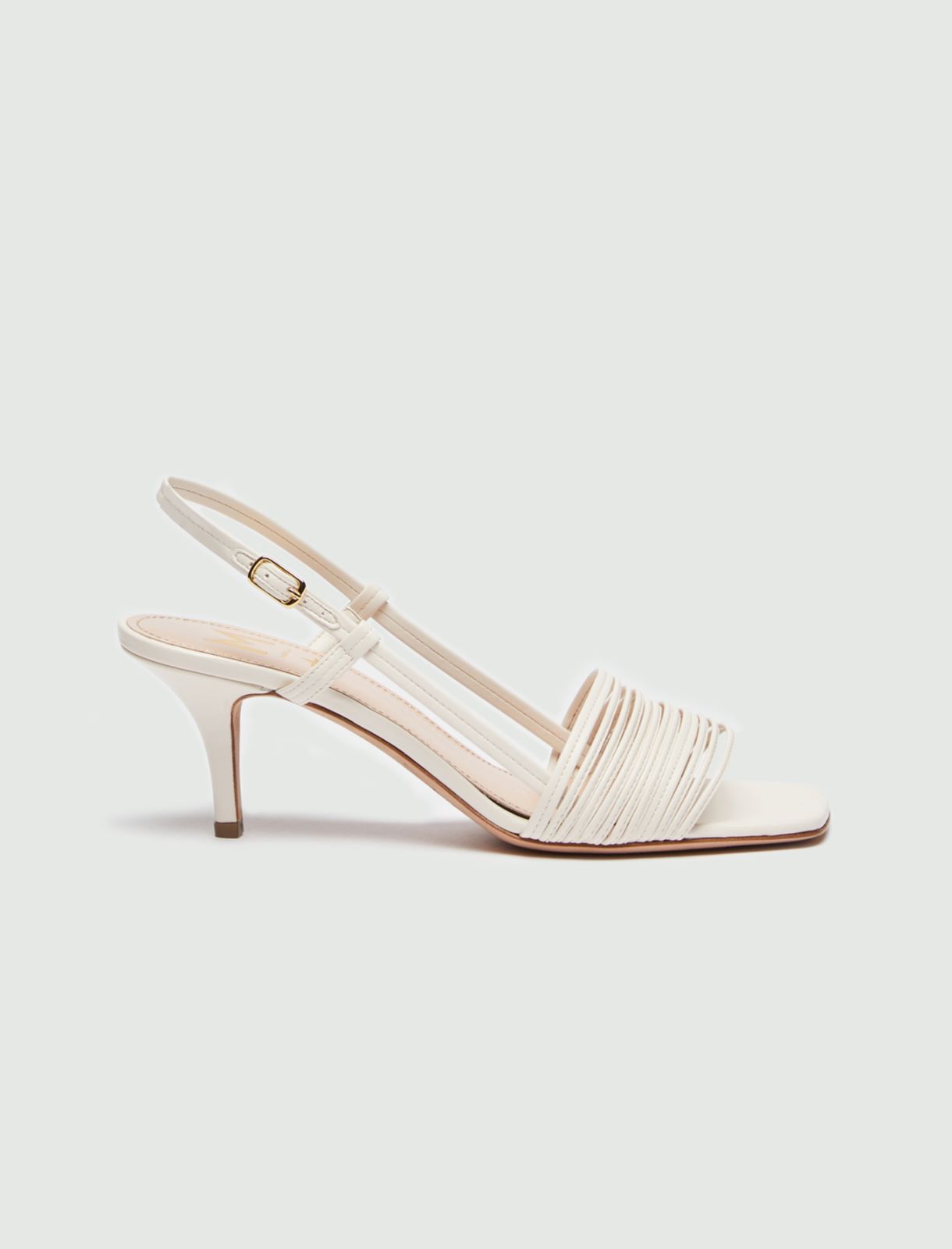 Heeled sandals, white - Marella