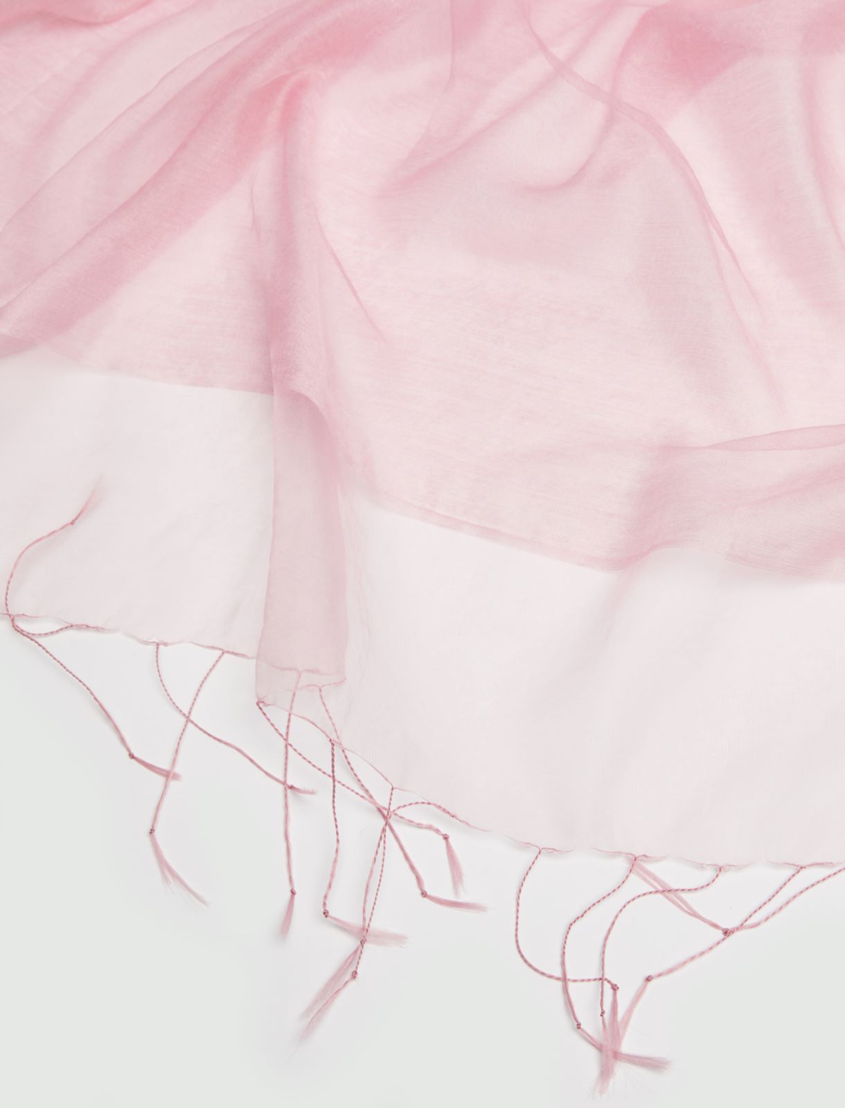 Silk-blend stole, pink - Marella