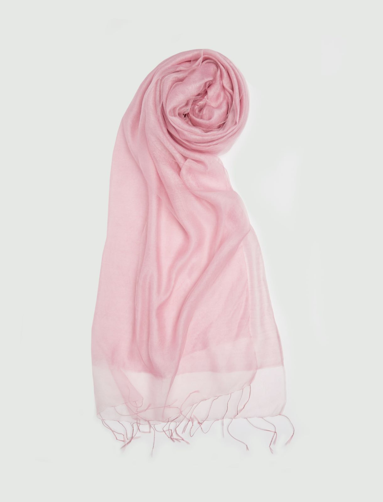 Silk-blend stole, pink - Marella