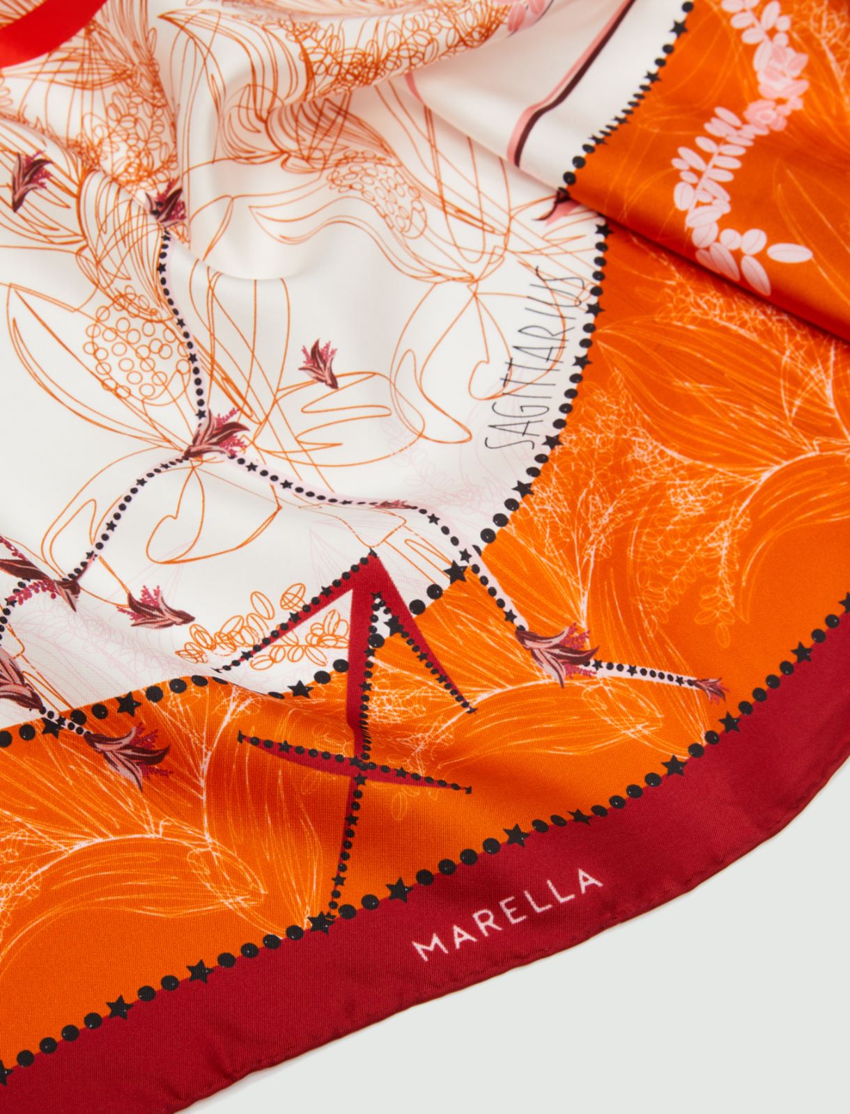 Silk neckerchief, red - Marella