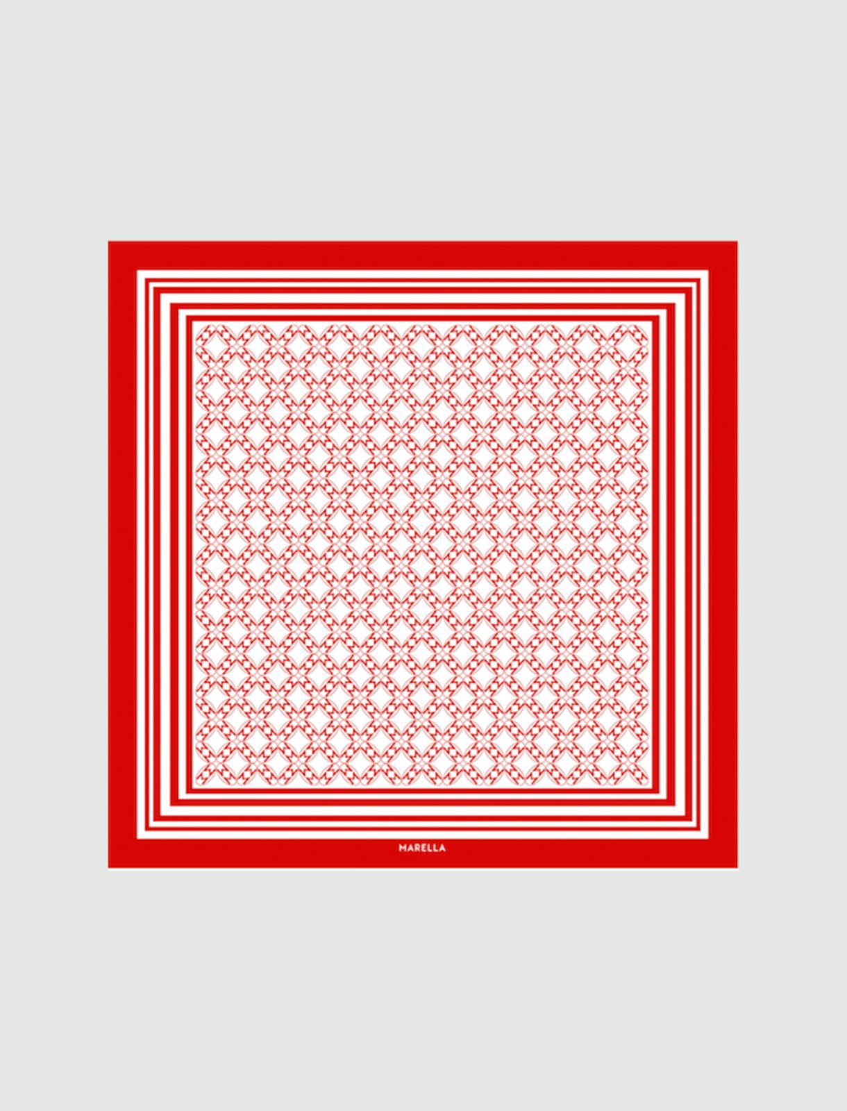 Silk neckerchief, red - Marella