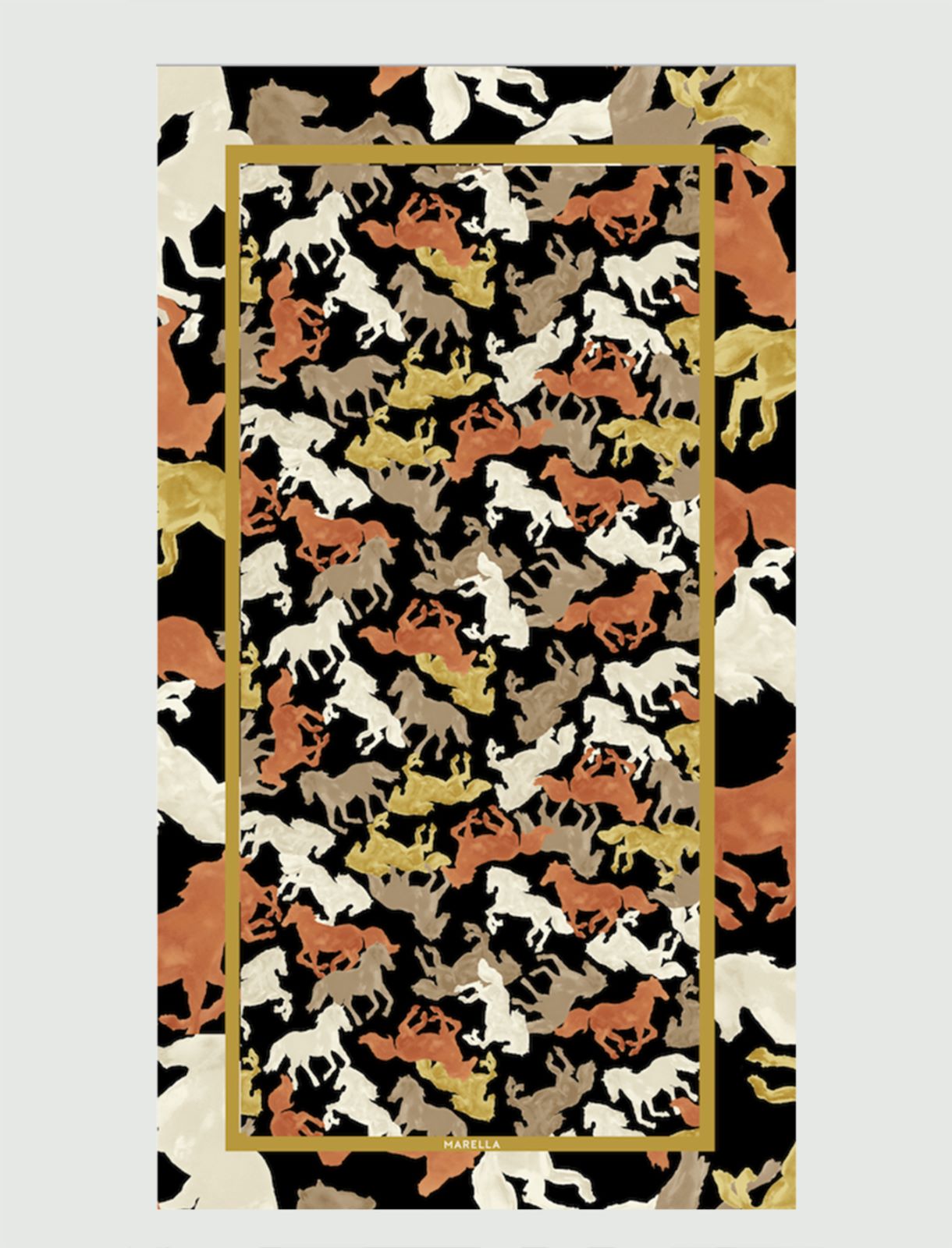 Cotton stole, black - Marella