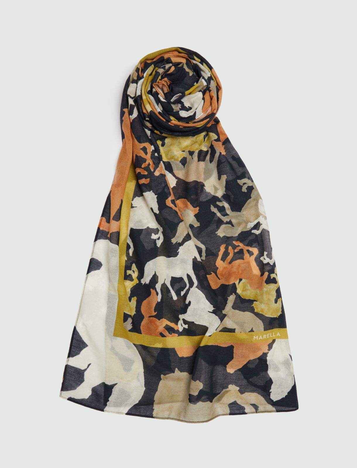 Cotton stole, black - Marella