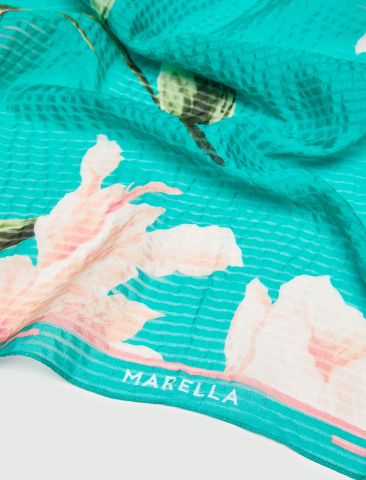 Silk stole, green - Marella