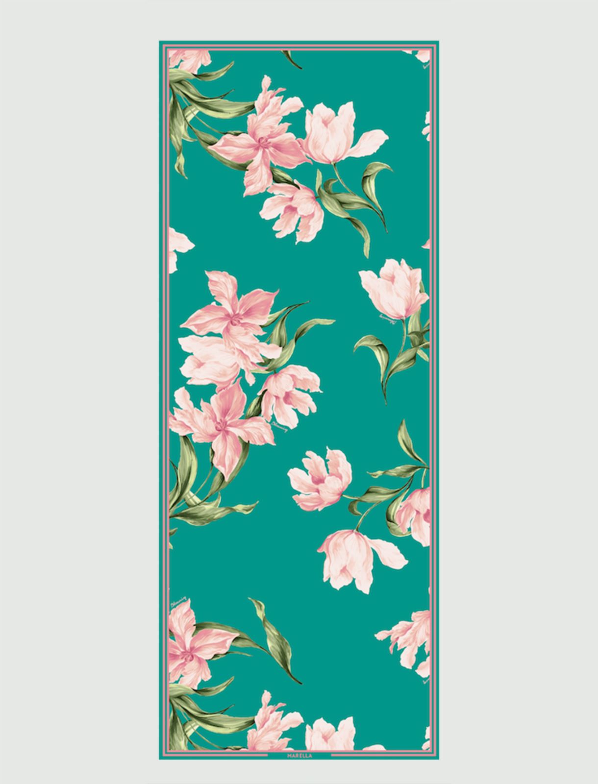 Silk stole, green - Marella