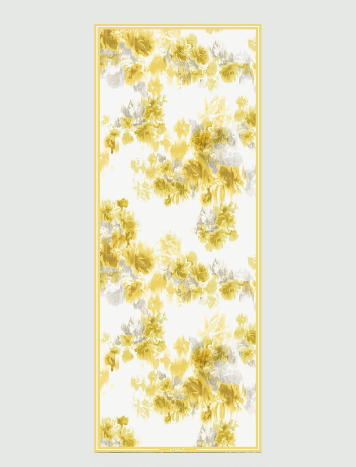 Silk stole, bright yellow - Marella