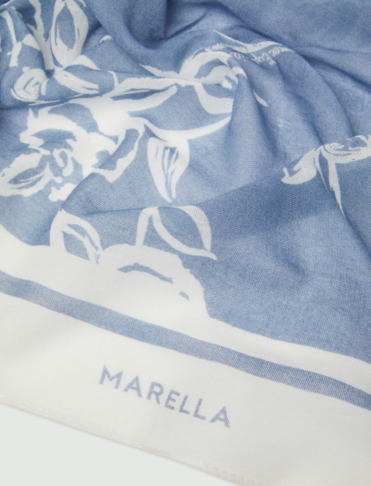 Cotton stole, light blue - Marella