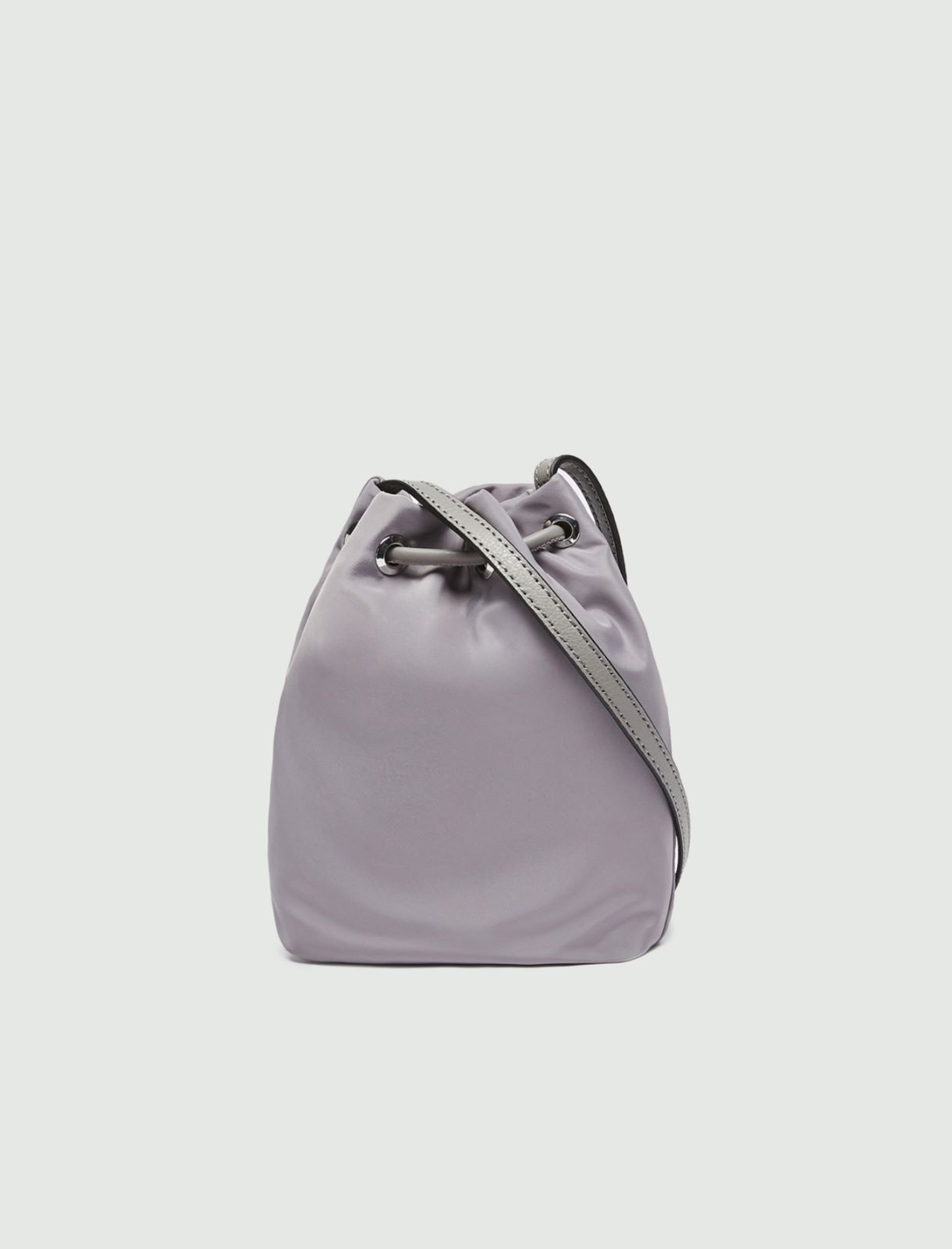 MONOCHROME Shoulder-strap phone pouch, light grey - Marella