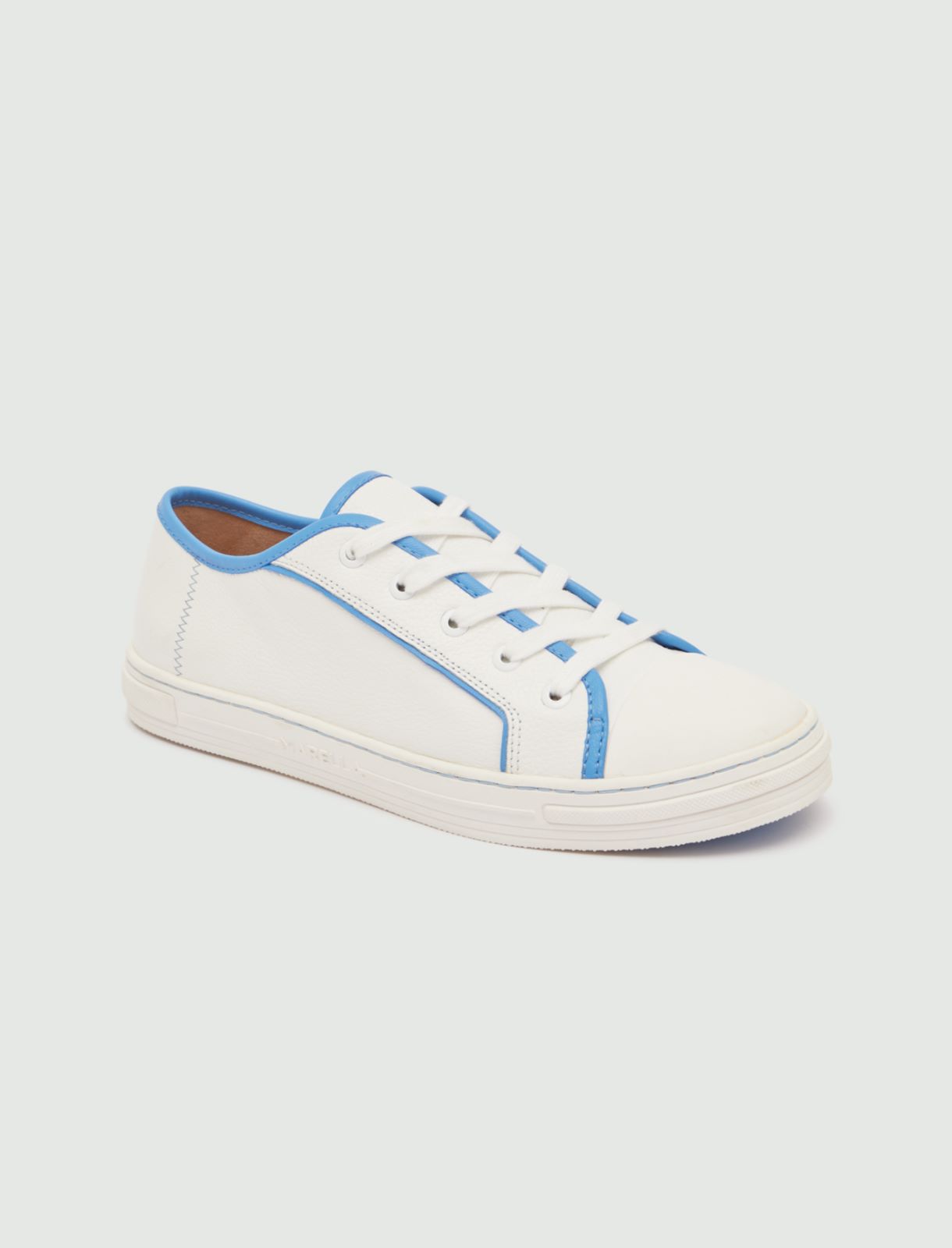 Leather sneakers, light blue - Marella