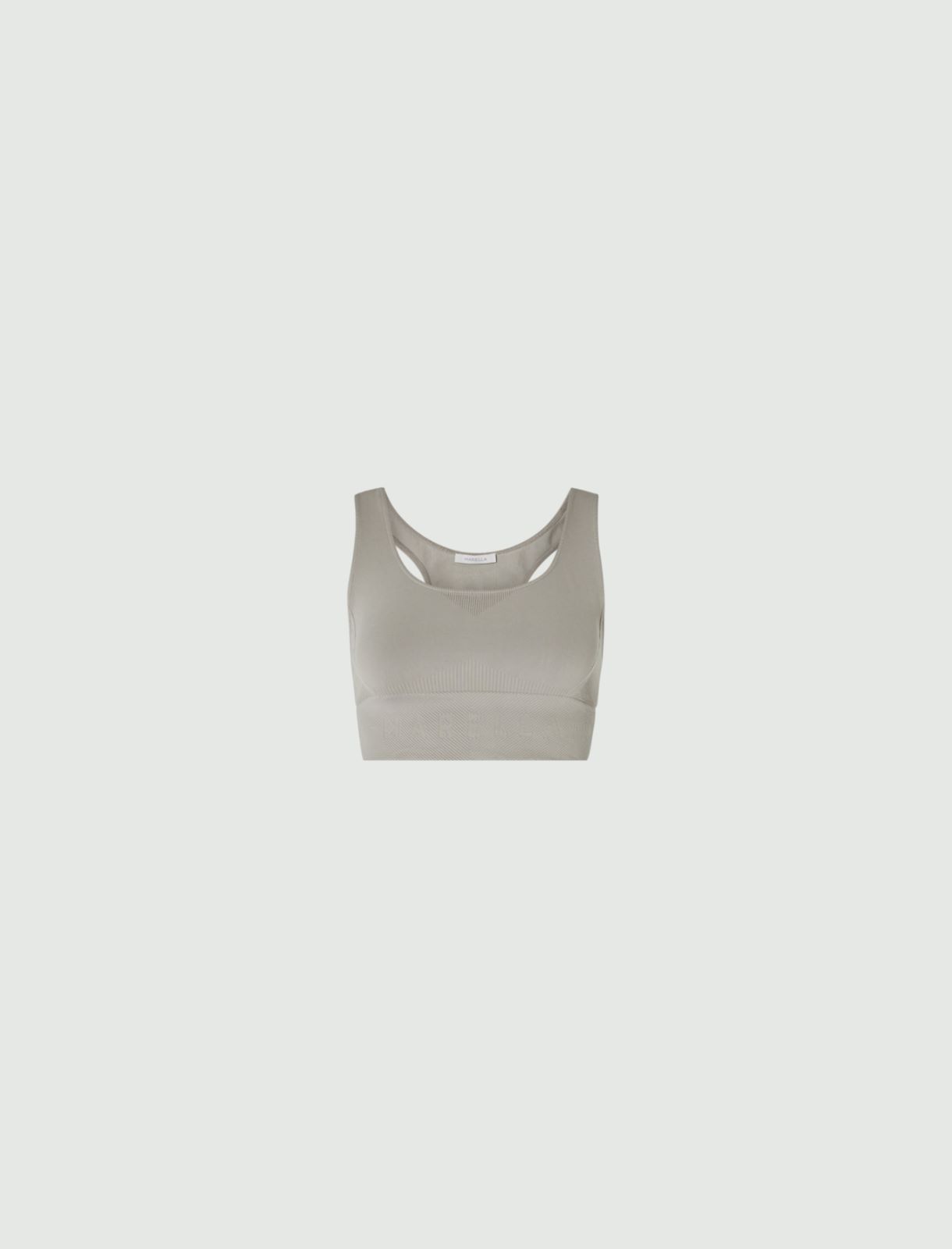 MONOCHROME Logo top, medium grey - Marella