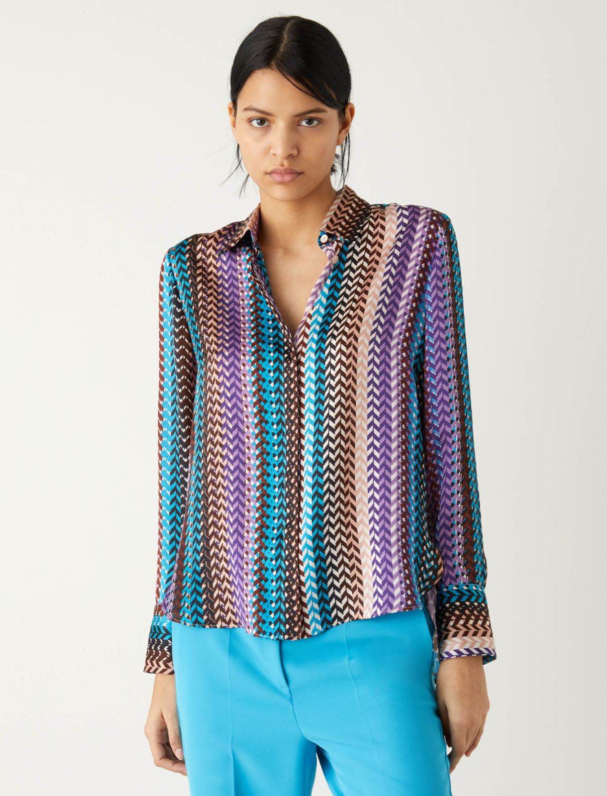 Patterned shirt, turquoise - Marella