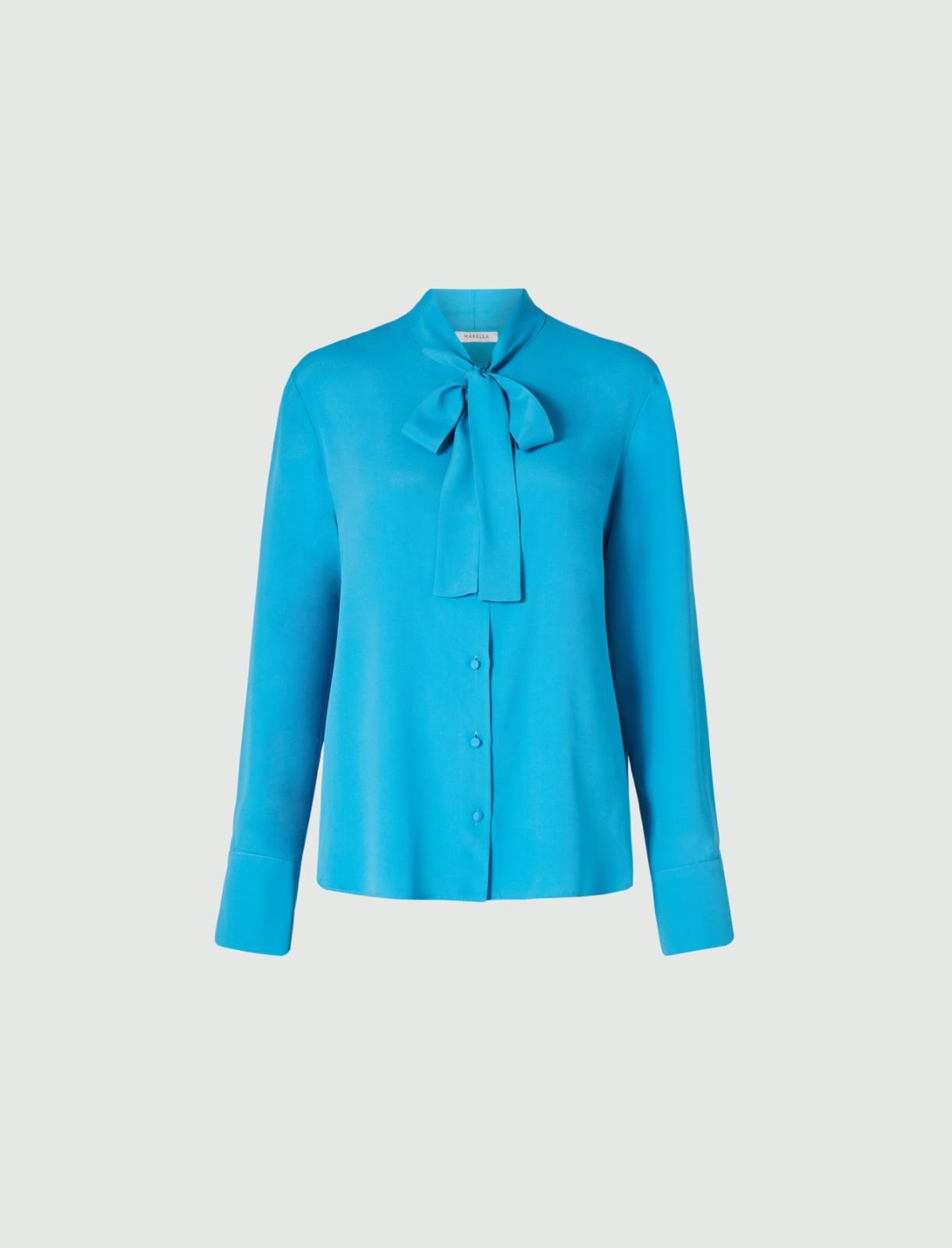 Crepe shirt, turquoise - Marella