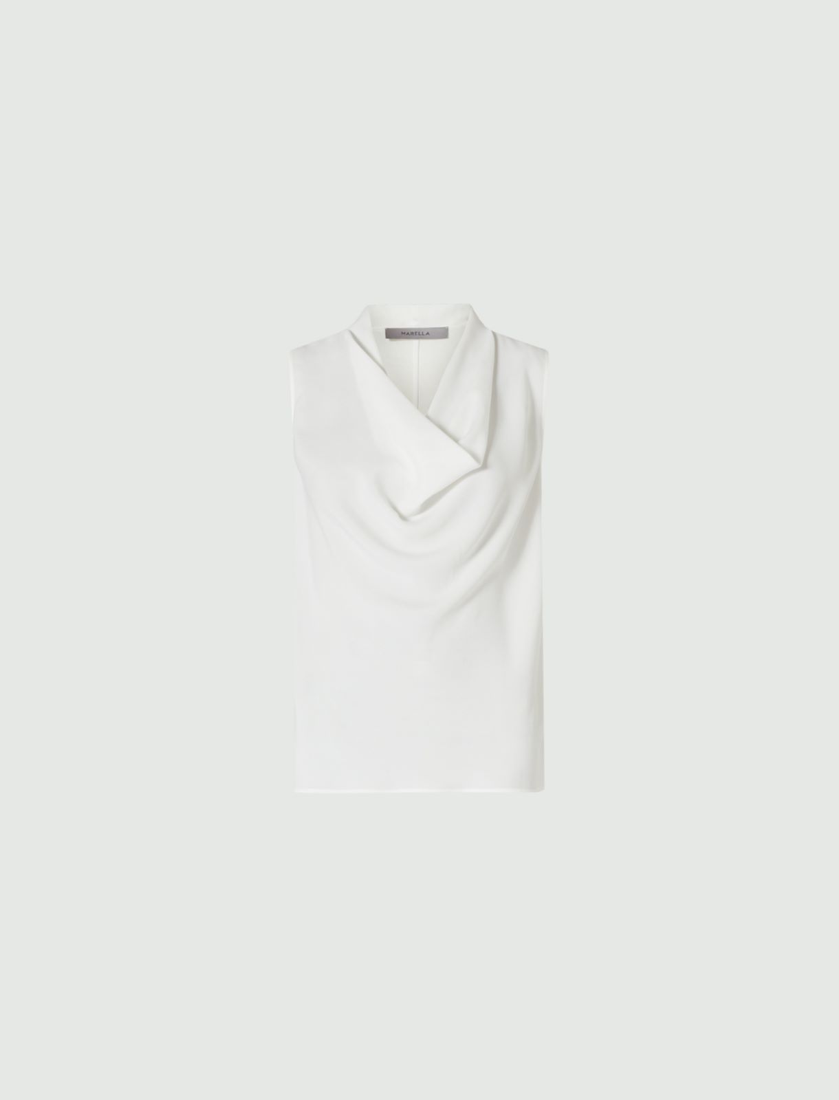 Crepe top, cream - Marella
