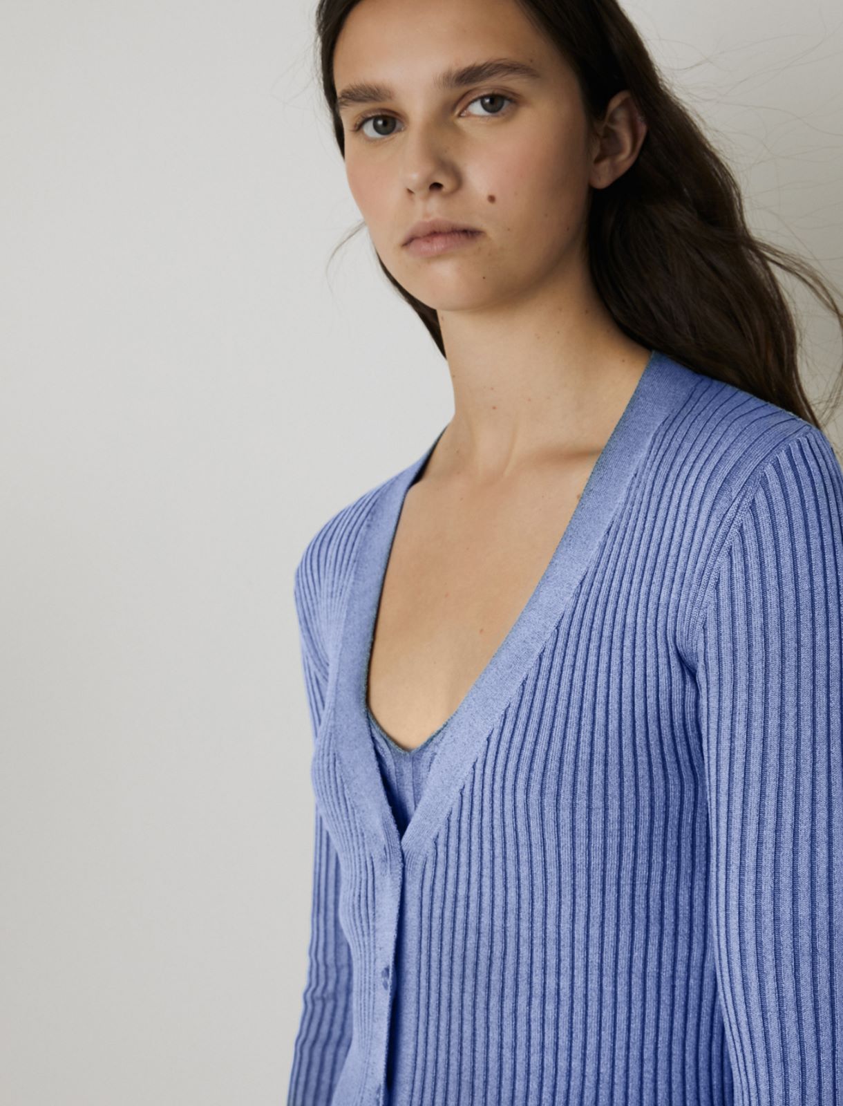 Slim-fit cardigan, deep blue - Marella