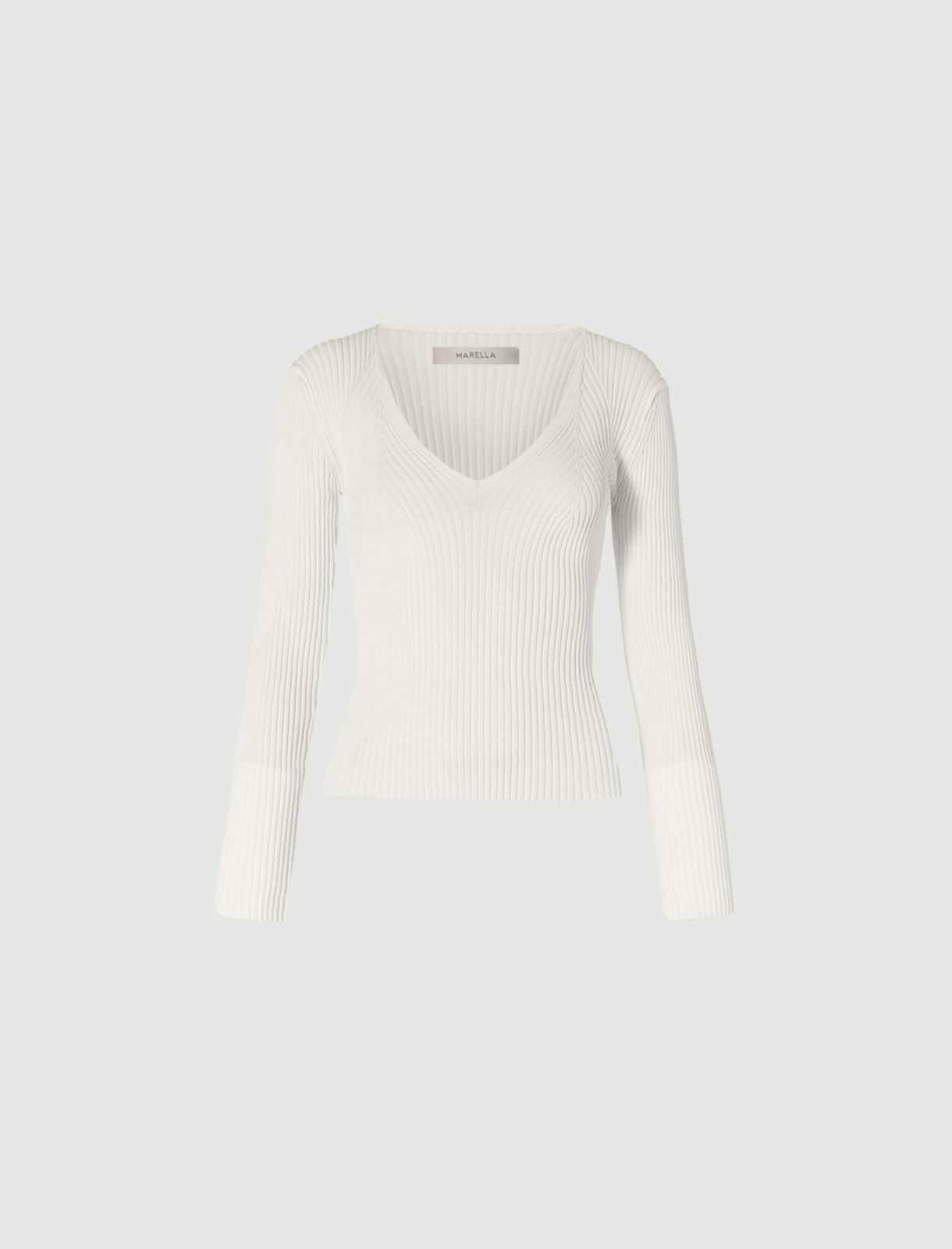 Pull ajusté, creme - Marella